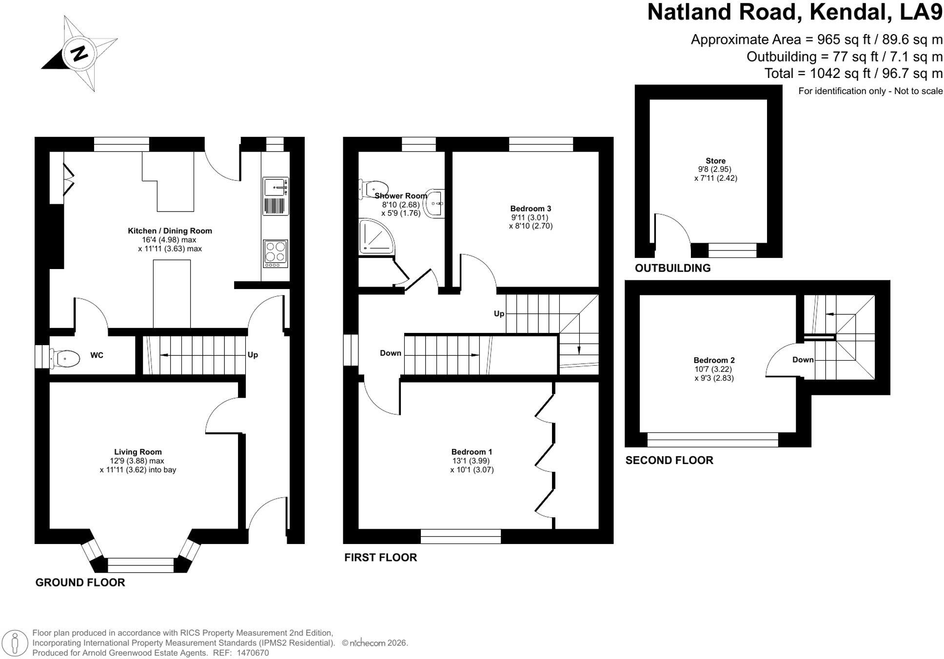 Natland Road, Kendal, LA9 floorplan