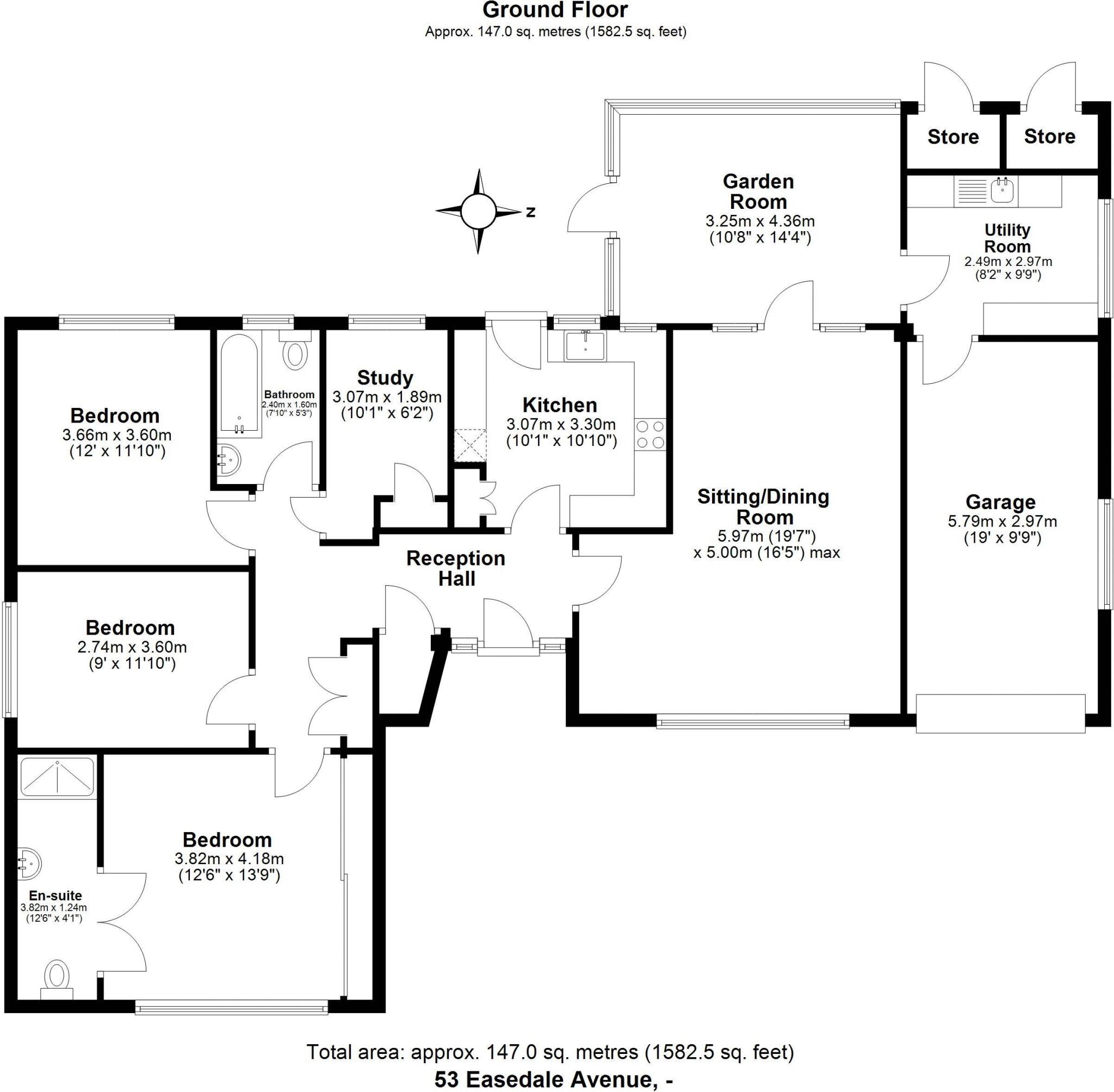 Easedale Avenue, Melton Park, Gosforth, Newcastle upon Tyne floorplan