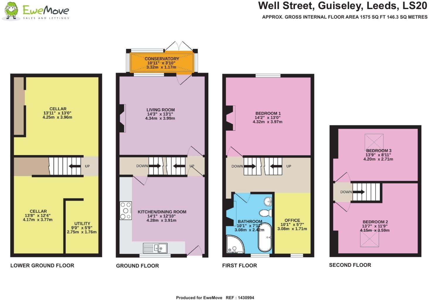 Well Street Guiseley, Guiseley, Leeds, LS20 9AH floorplan