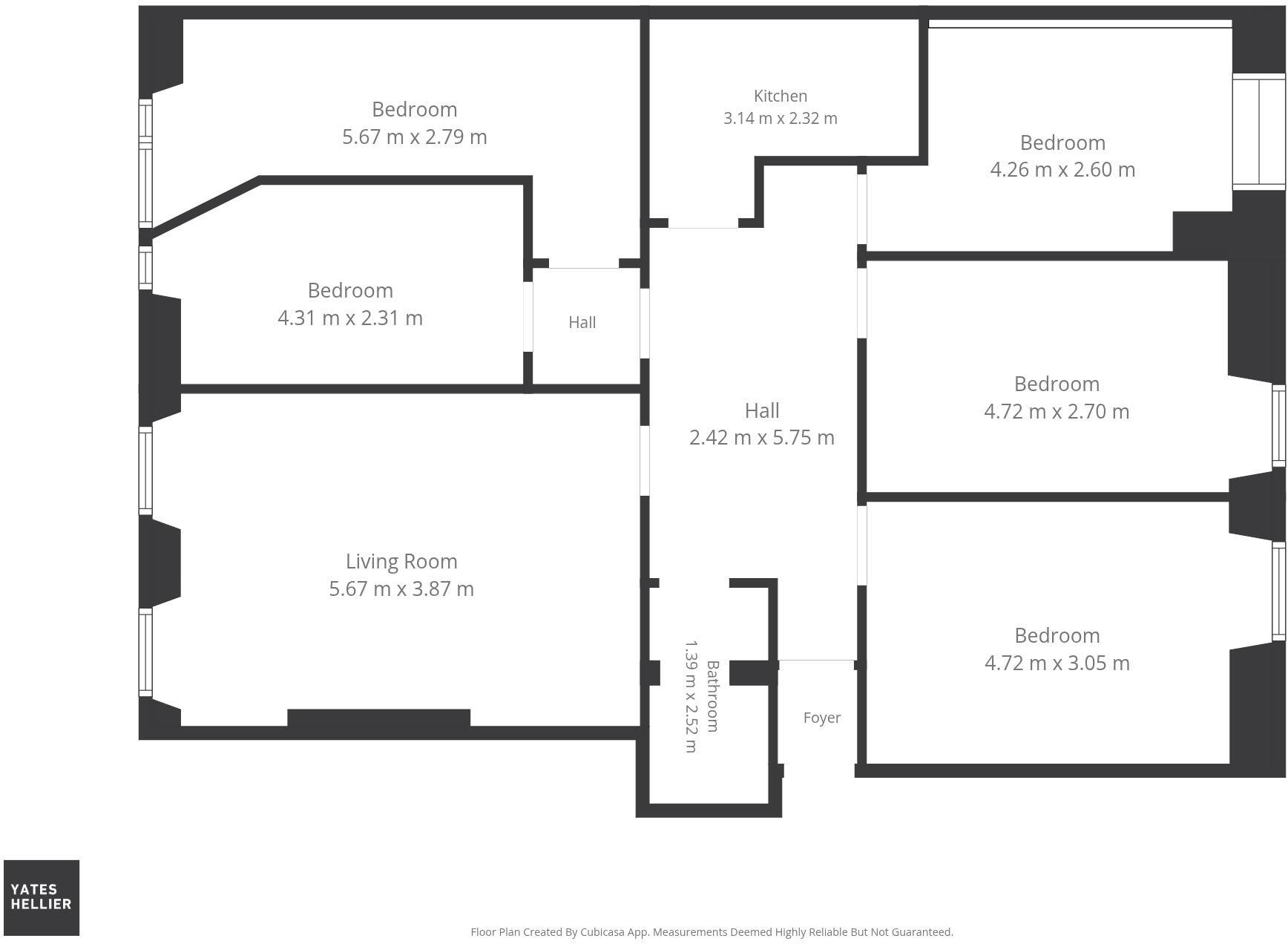 26 Granville Street, Charing Cross, G3 floorplan