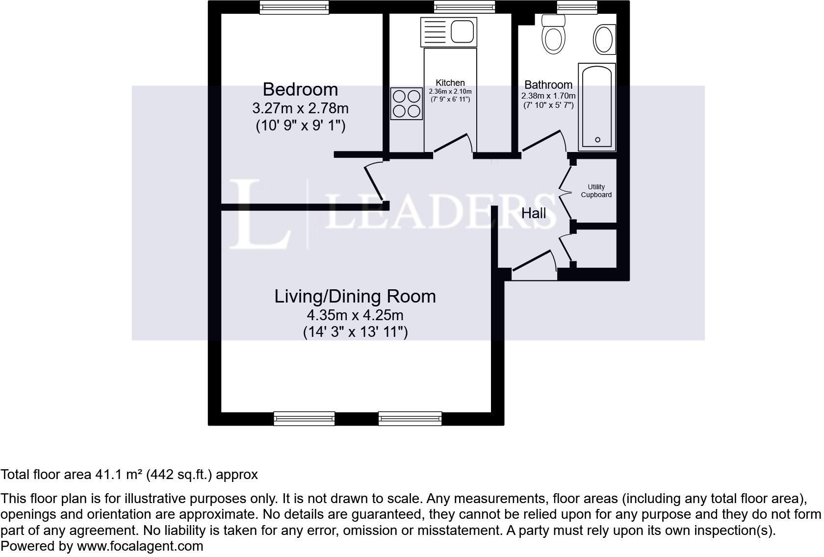 Linclare Place, Eaton Ford, St. Neots, PE19 floorplan