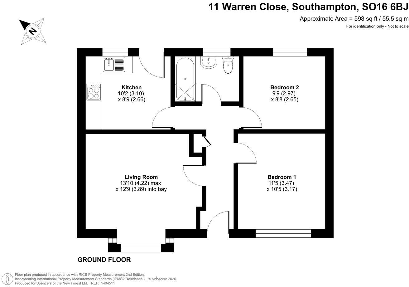 Warren Close, Southampton, SO16 floorplan