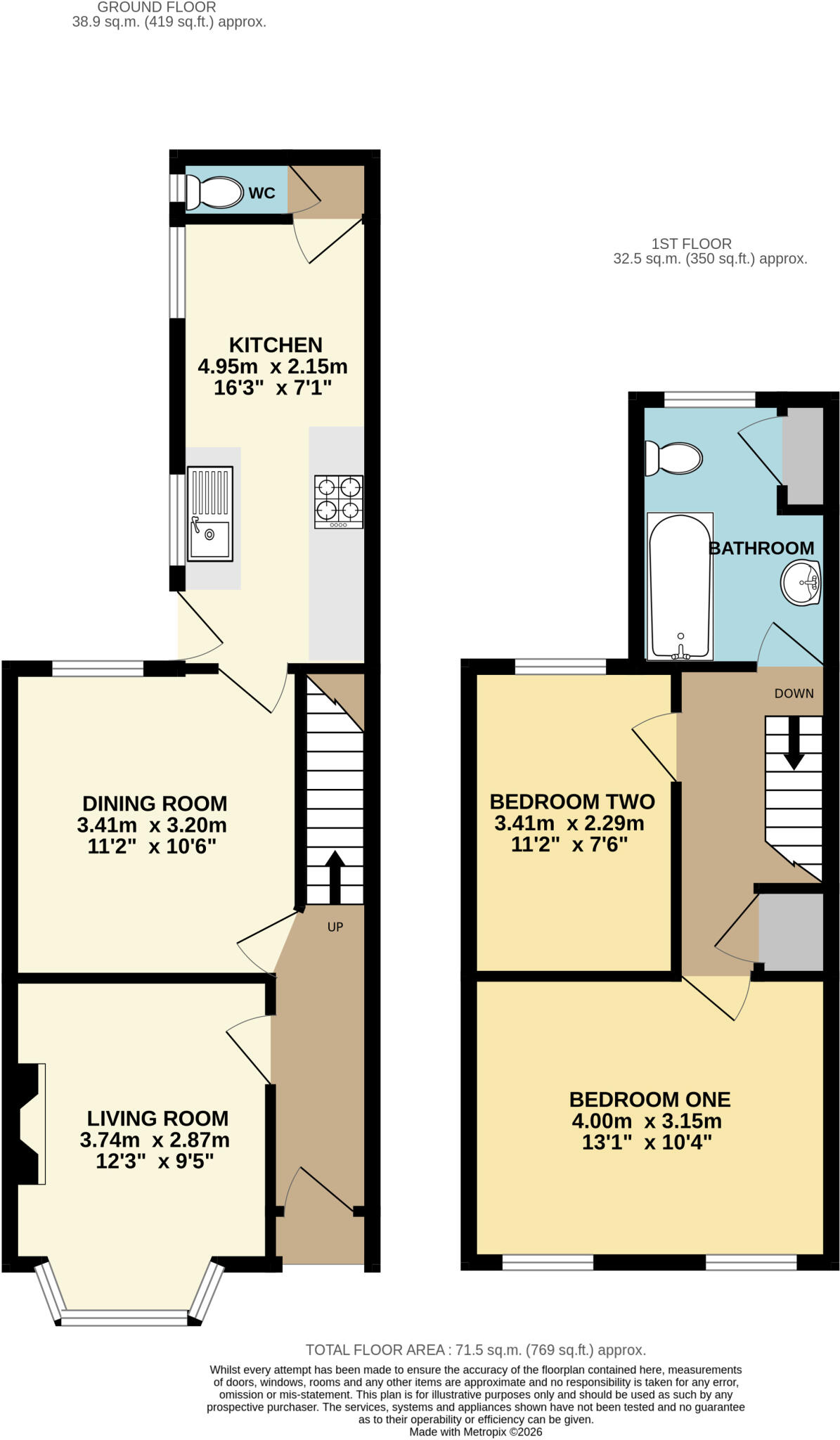 Oxford Street, Bletchley, Milton Keynes, Bucks, MK2 floorplan
