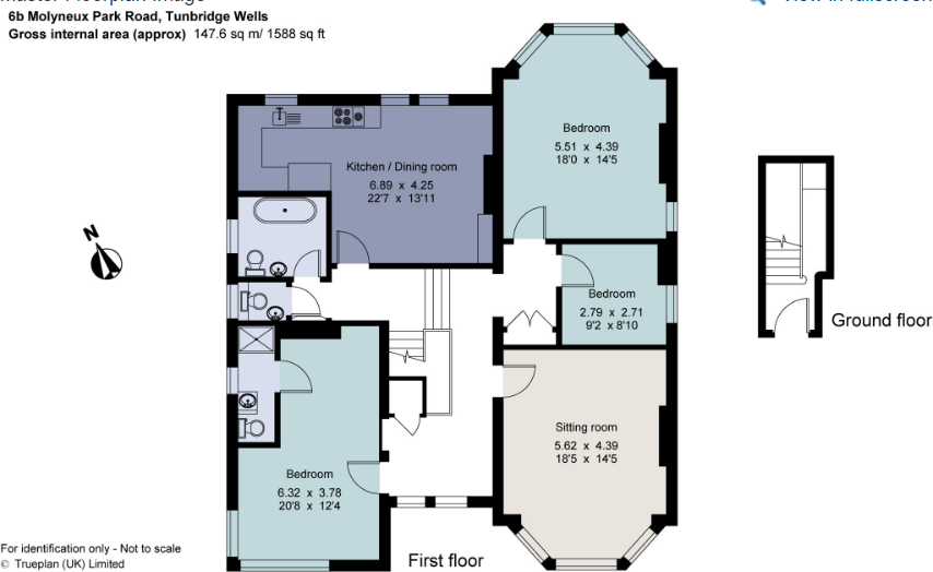 Molyneux Park Road, Tunbridge Wells floorplan