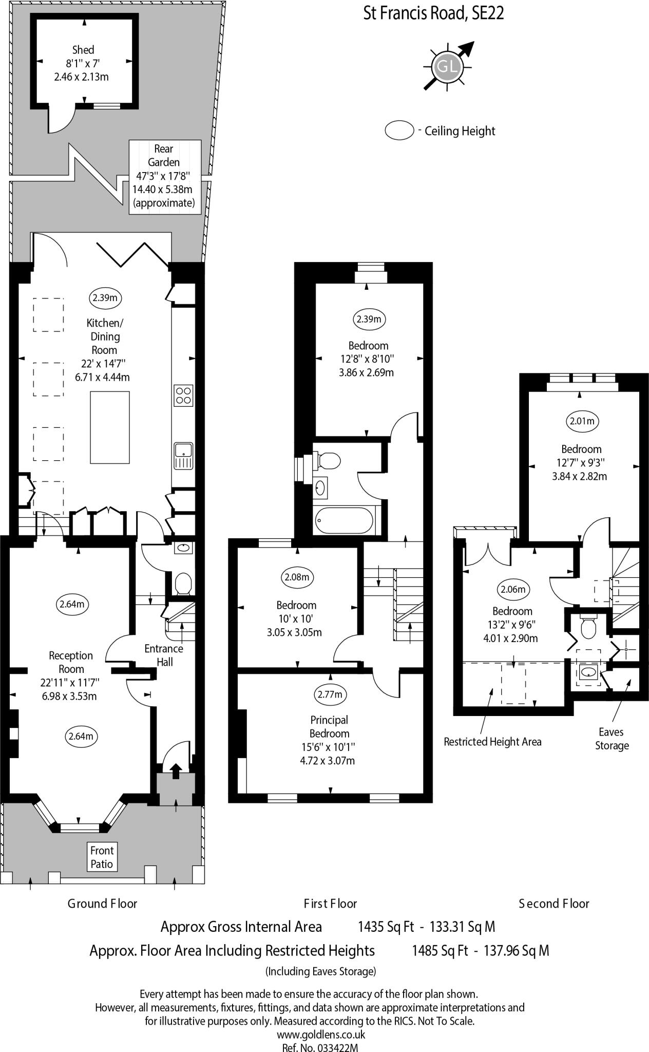 St. Francis Road, East Dulwich, London, SE22 floorplan