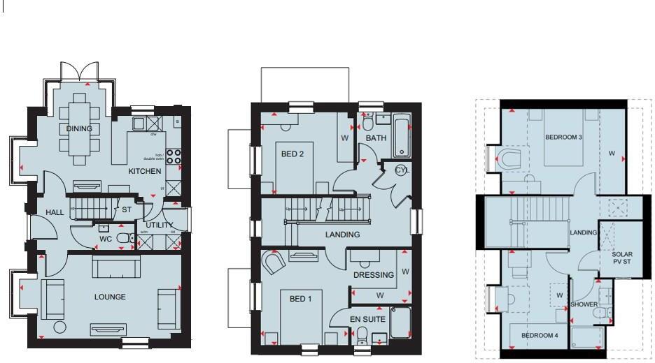 The Hertford, Tansy Road, Corby floorplan