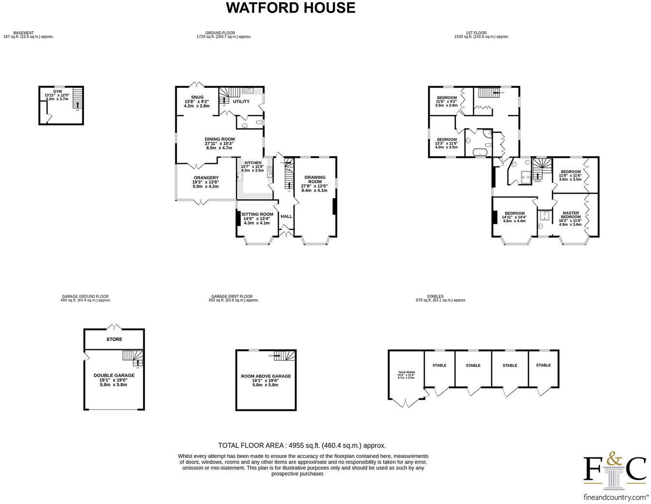 Watford House, Westmill, SG9 floorplan