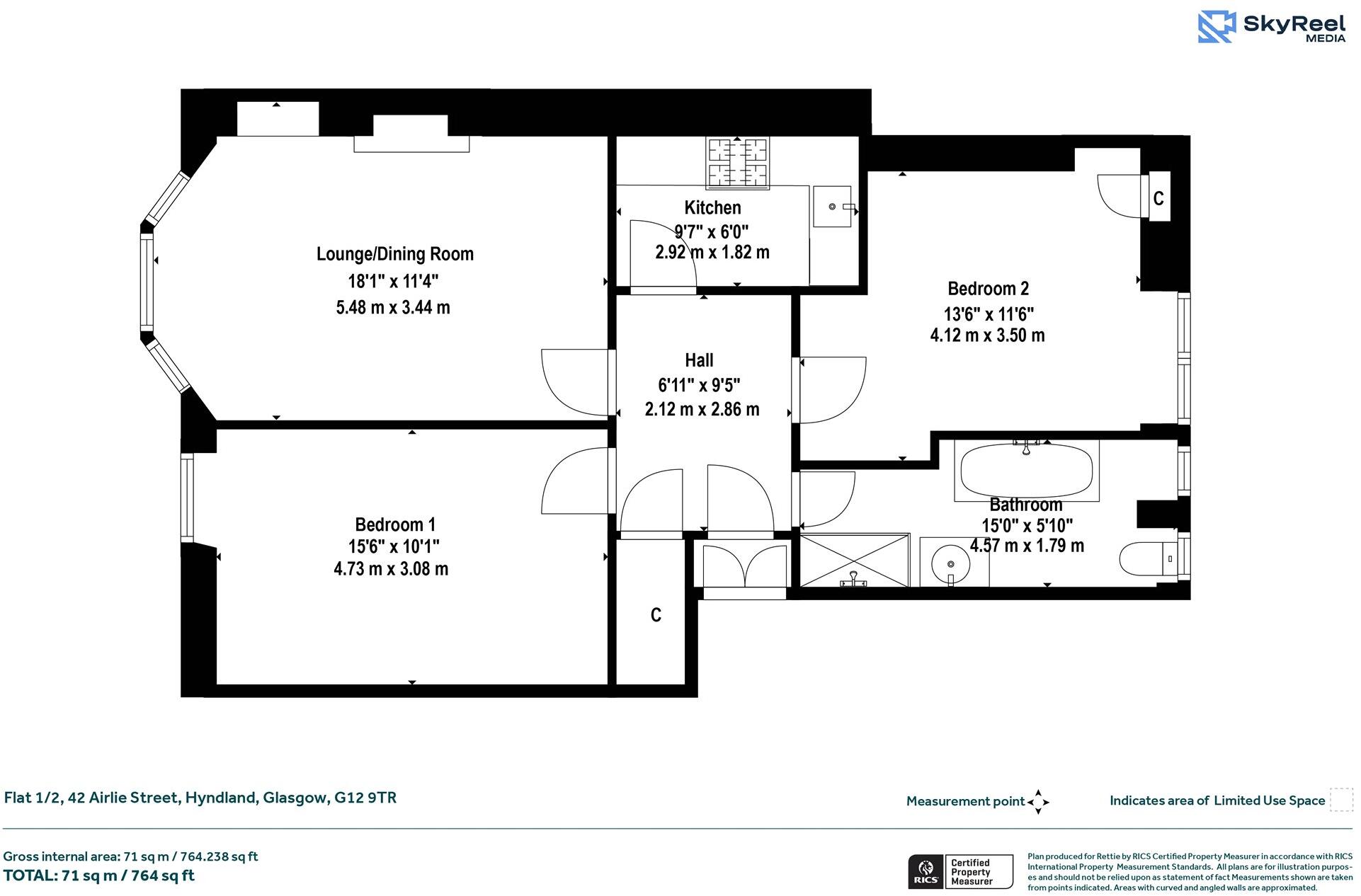 Airlie Street, Hyndland, Glasgow floorplan