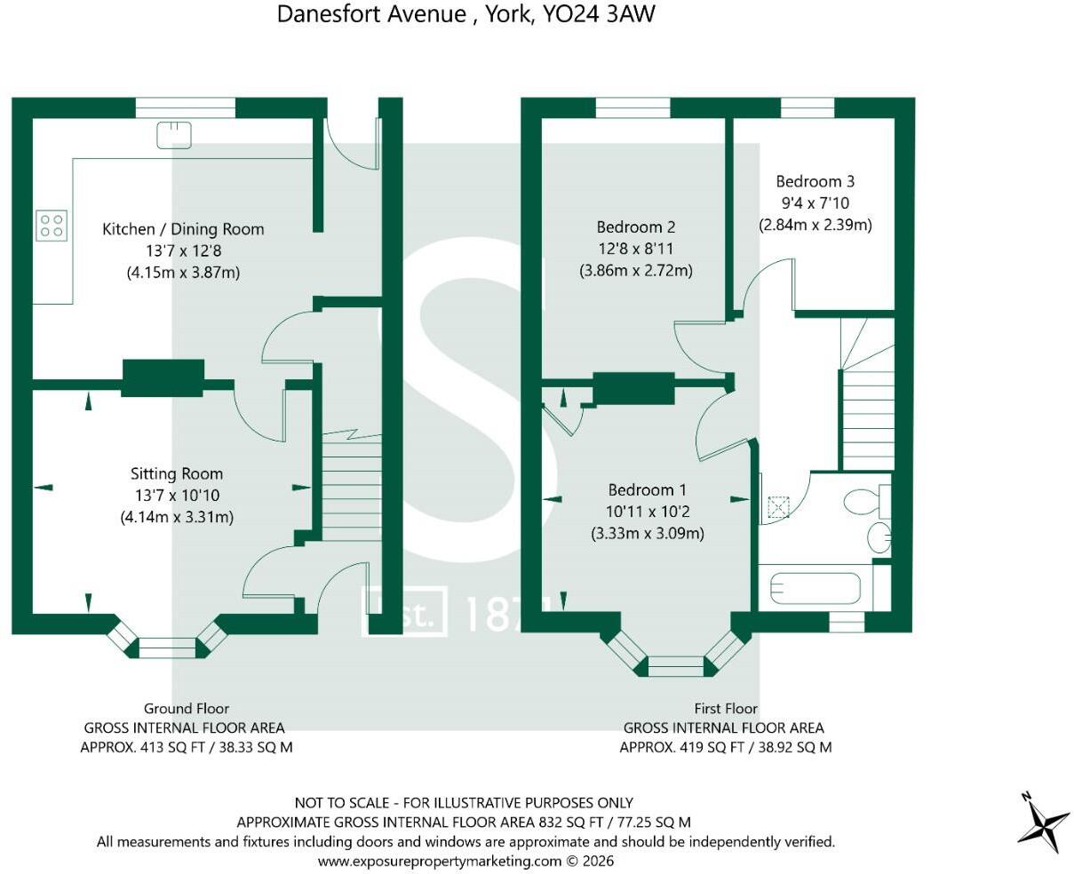 Danesfort Avenue, York floorplan