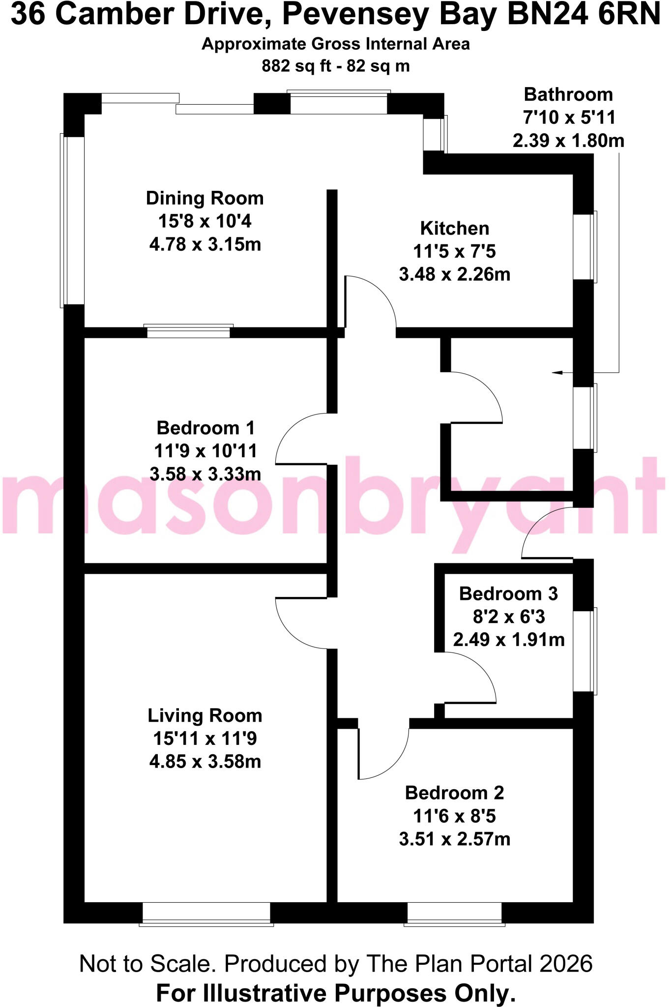Camber Drive, Pevensey Bay, East Sussex floorplan