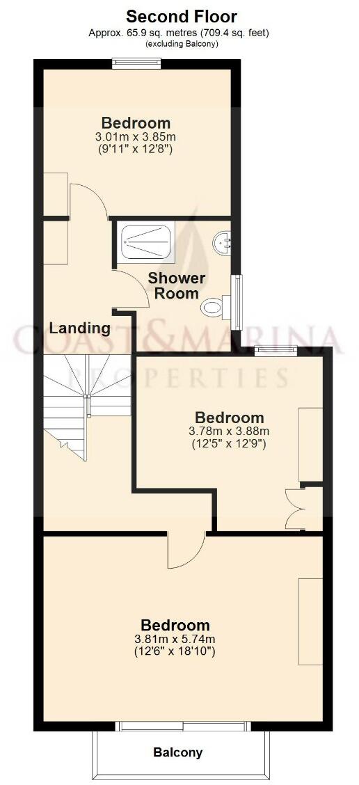 Marine Crescent, Deganwy, Conwy, LL31 floorplan