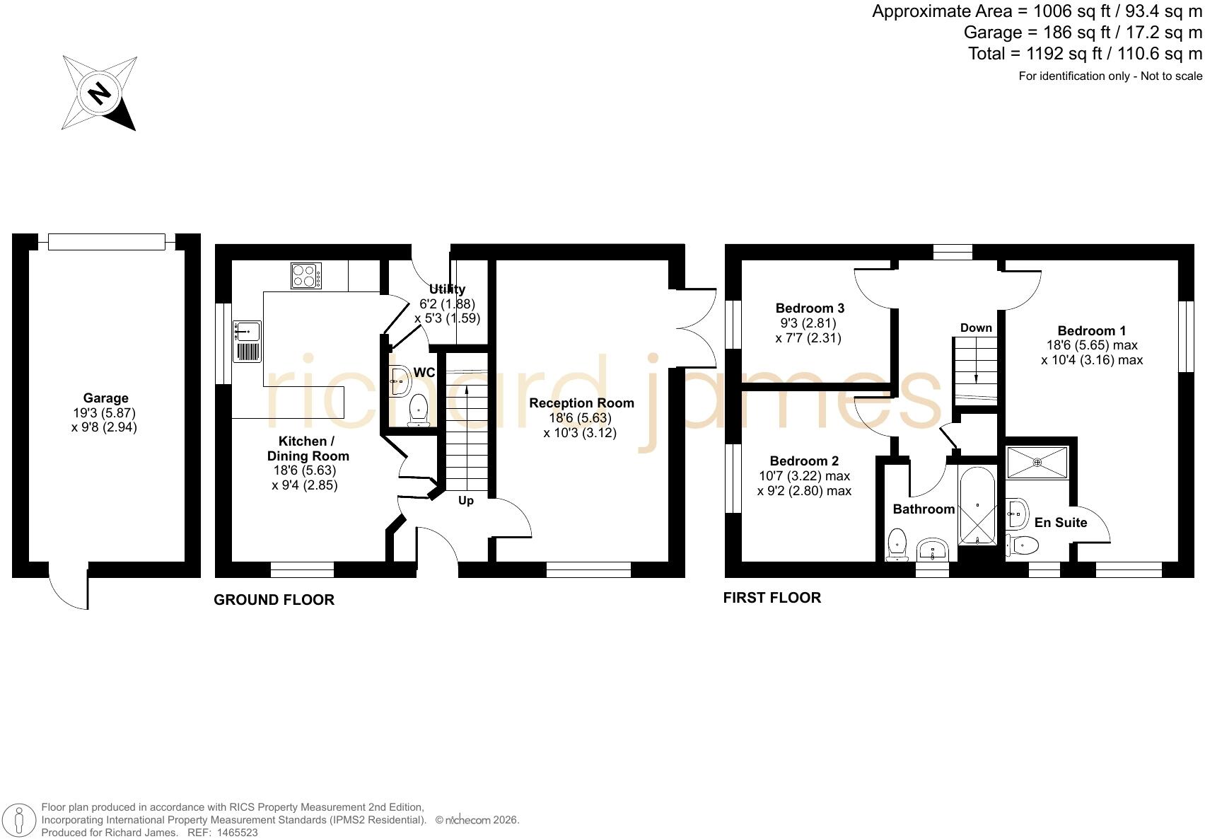 Lucknam Crescent, Coate, Swindon, SN3 floorplan