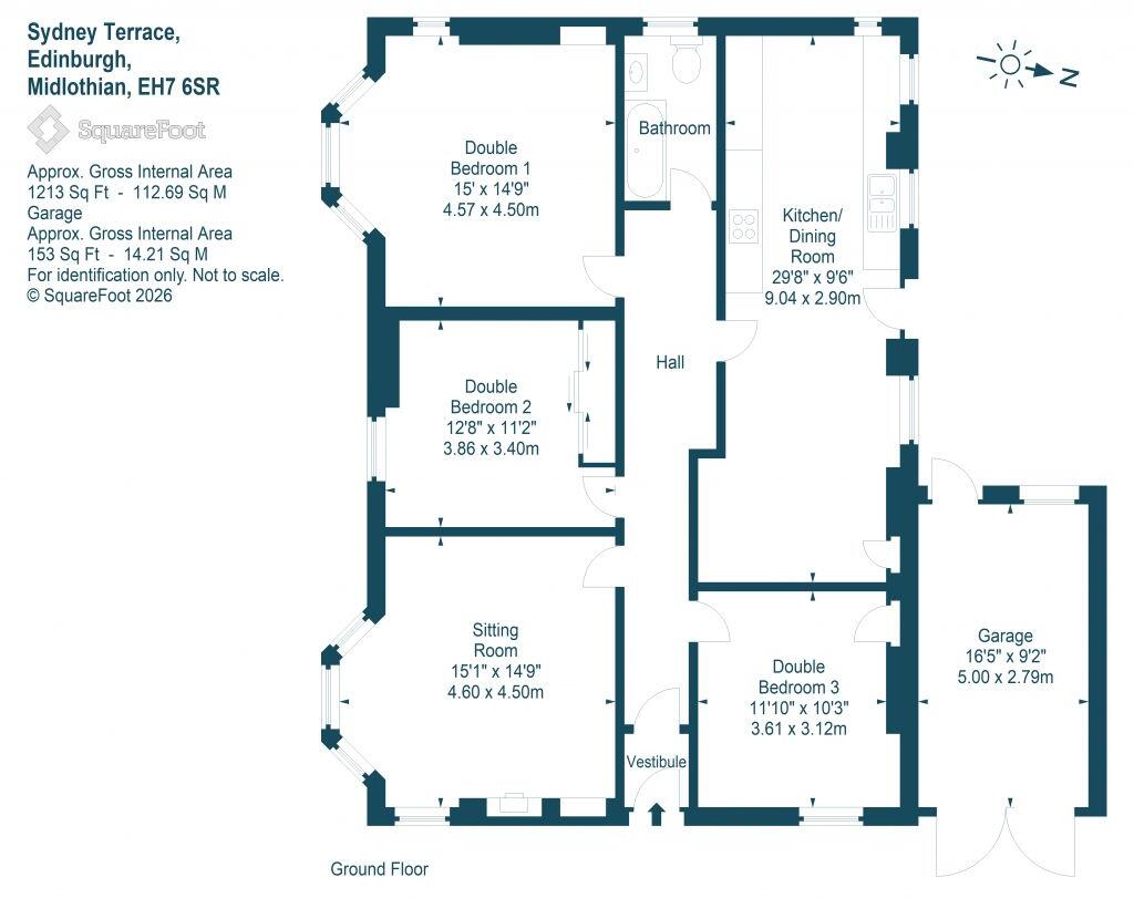 1 Sydney Terrace, Craigentinny, Edinburgh, EH7 6SR floorplan
