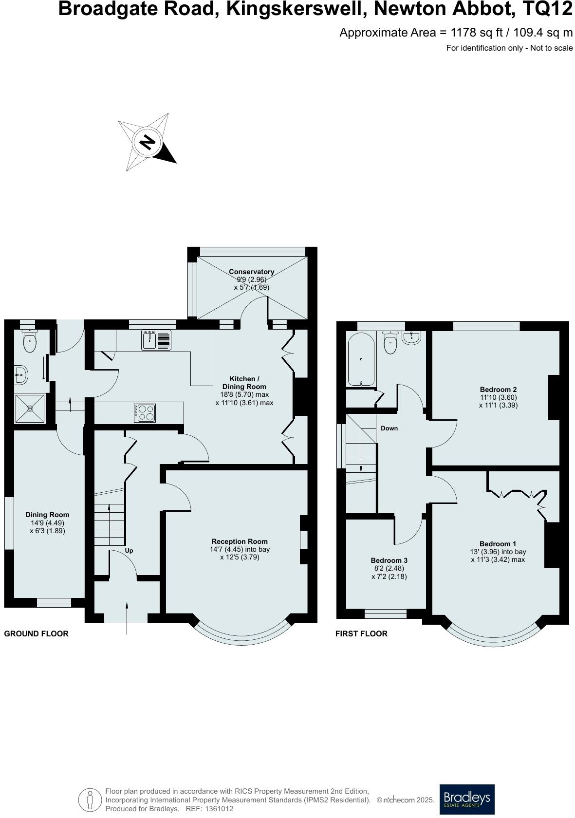 Broadgate Road, Kingskerswell, Newton Abbot, Devon floorplan