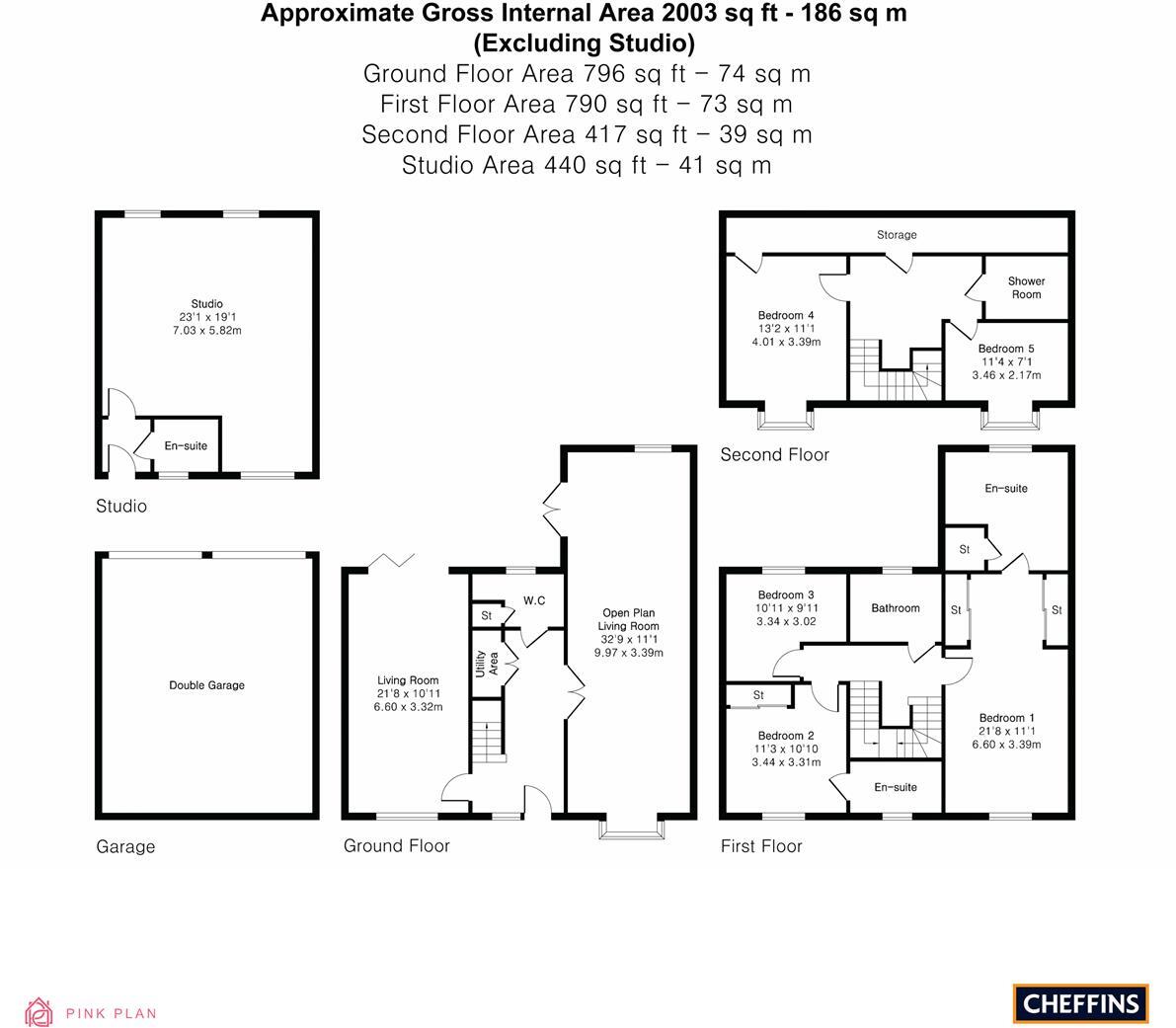 One Tree Road, Trumpington, Cambridge floorplan