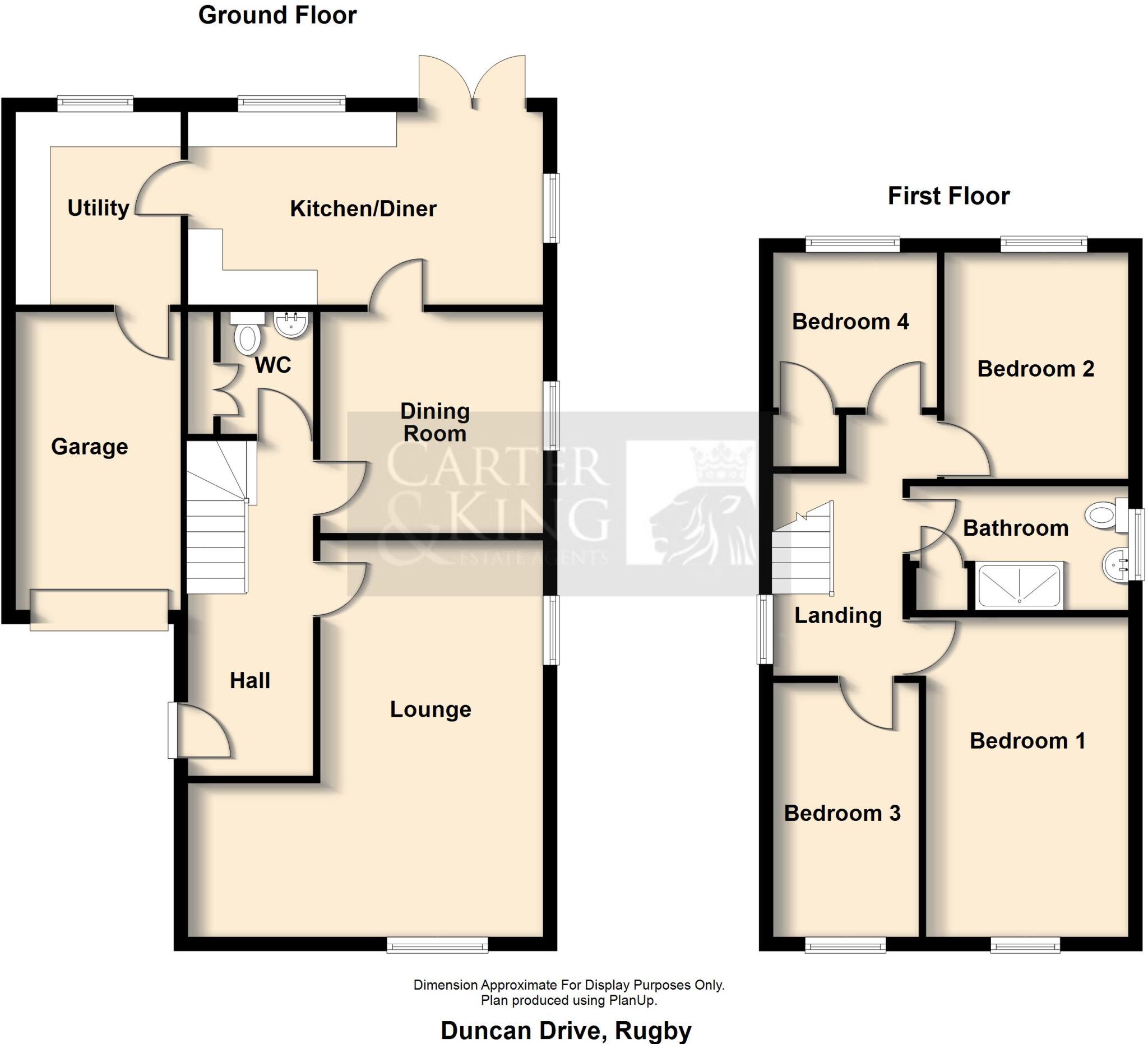 Duncan Drive, Rugby floorplan