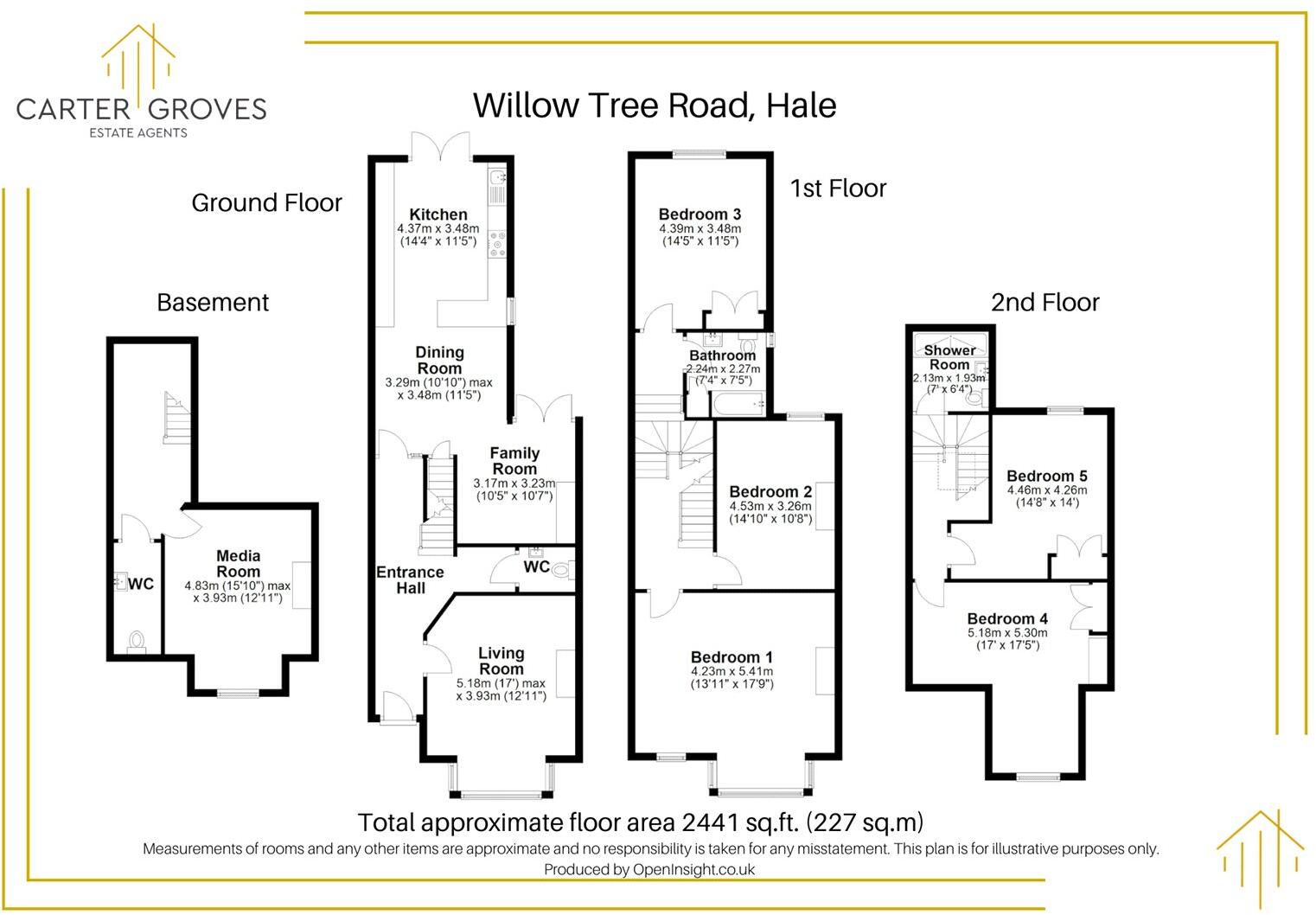 Willow Tree Road, Hale, Greater Manchester, WA14 floorplan