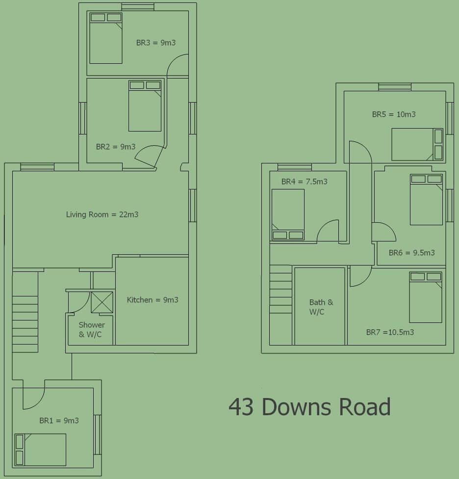 Downs Road, Canterbury floorplan