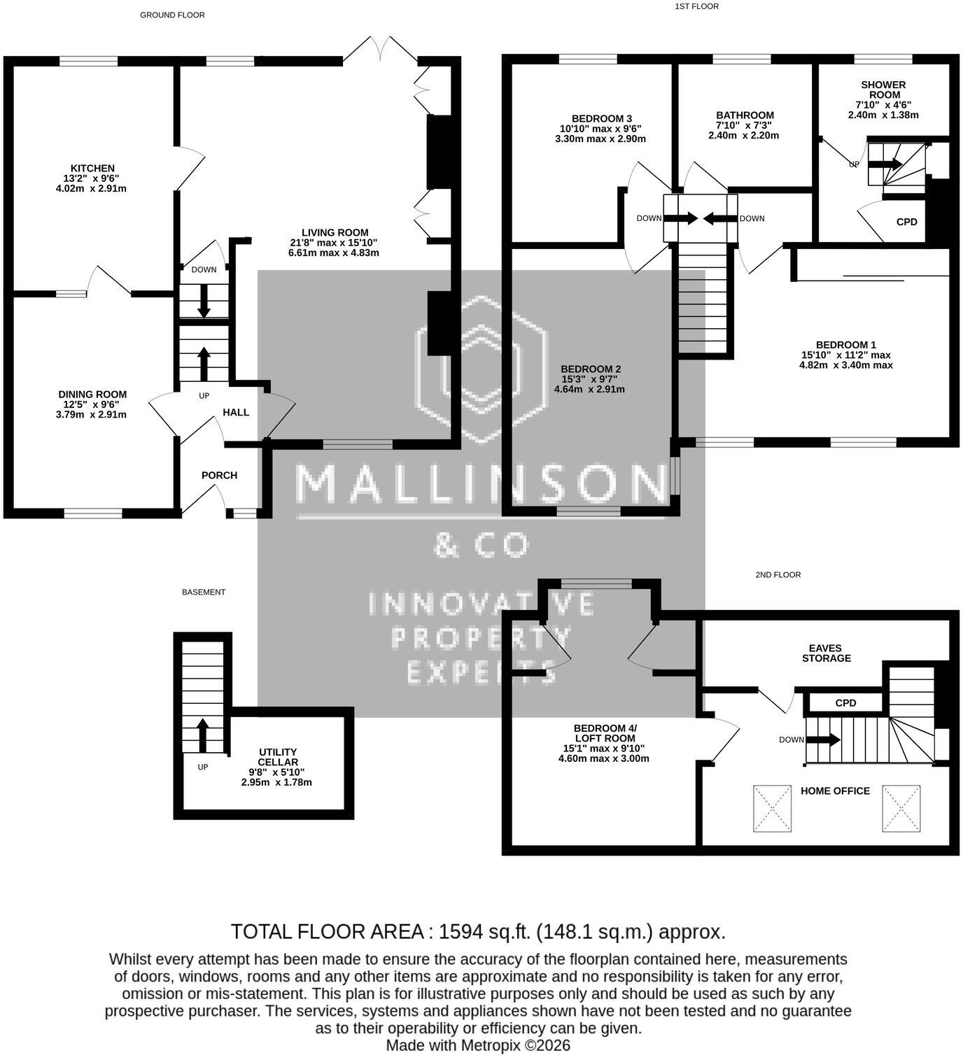 West View, Denby Dale, Huddersfield, HD8 8RY floorplan