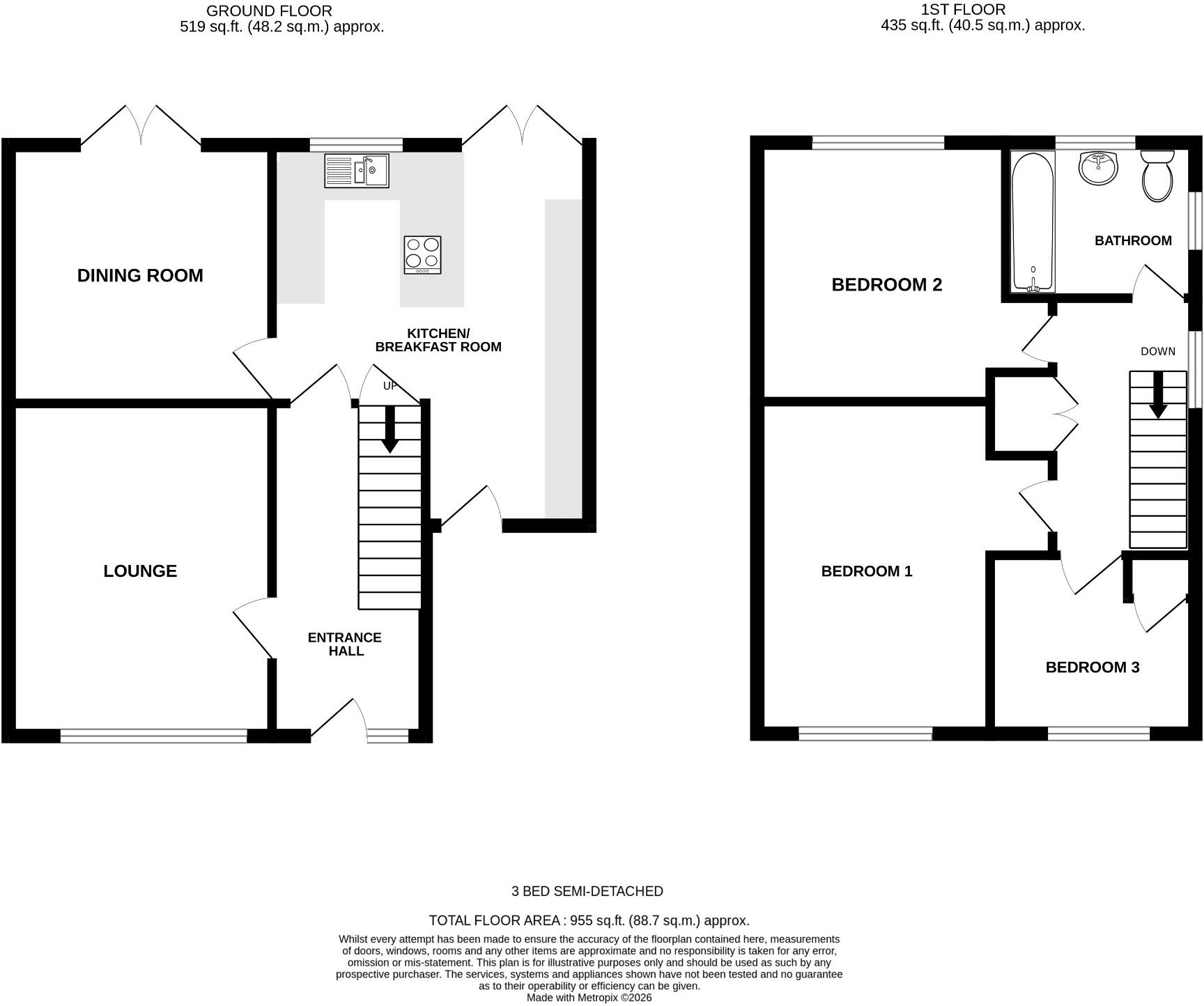 Little Moor, Fenstanton, Huntingdon, Cambridgeshire, PE28 9QE floorplan