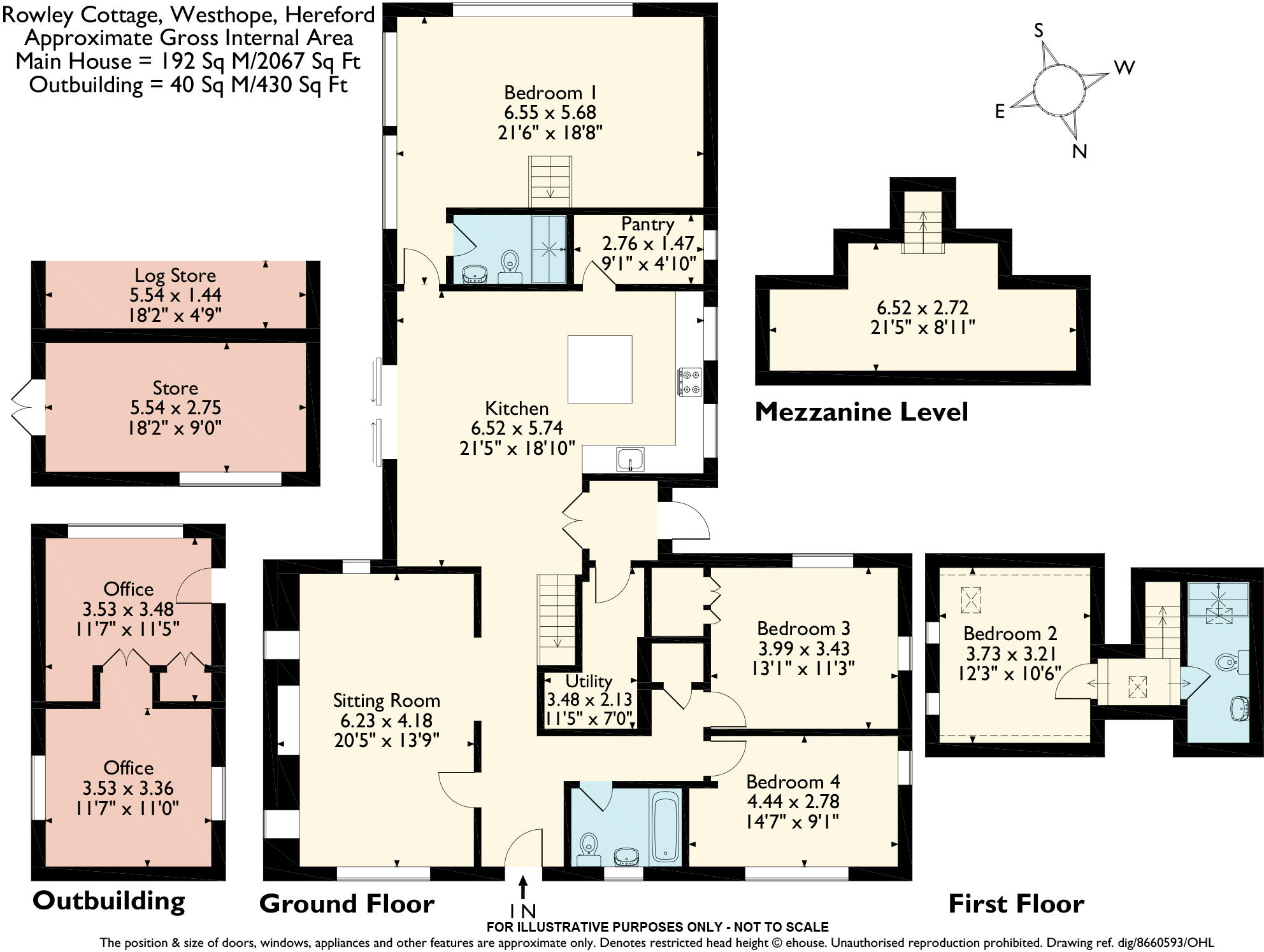 Westhope, Hereford, Herefordshire, HR4 floorplan