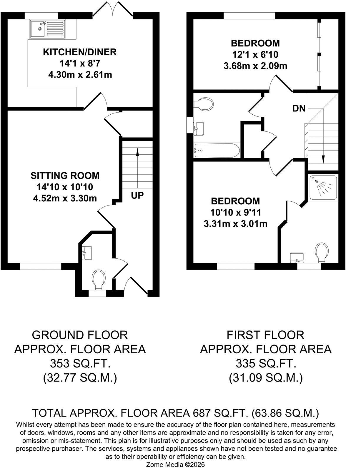 Joy Drive, Tonbridge floorplan