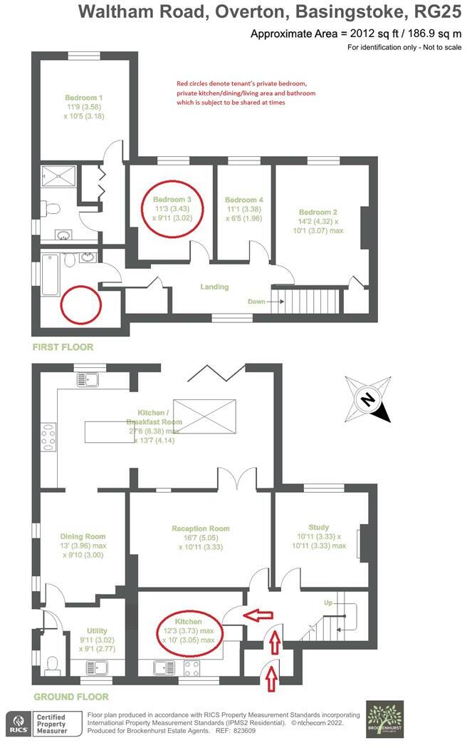 Room at Waltham Road,OVERTON floorplan