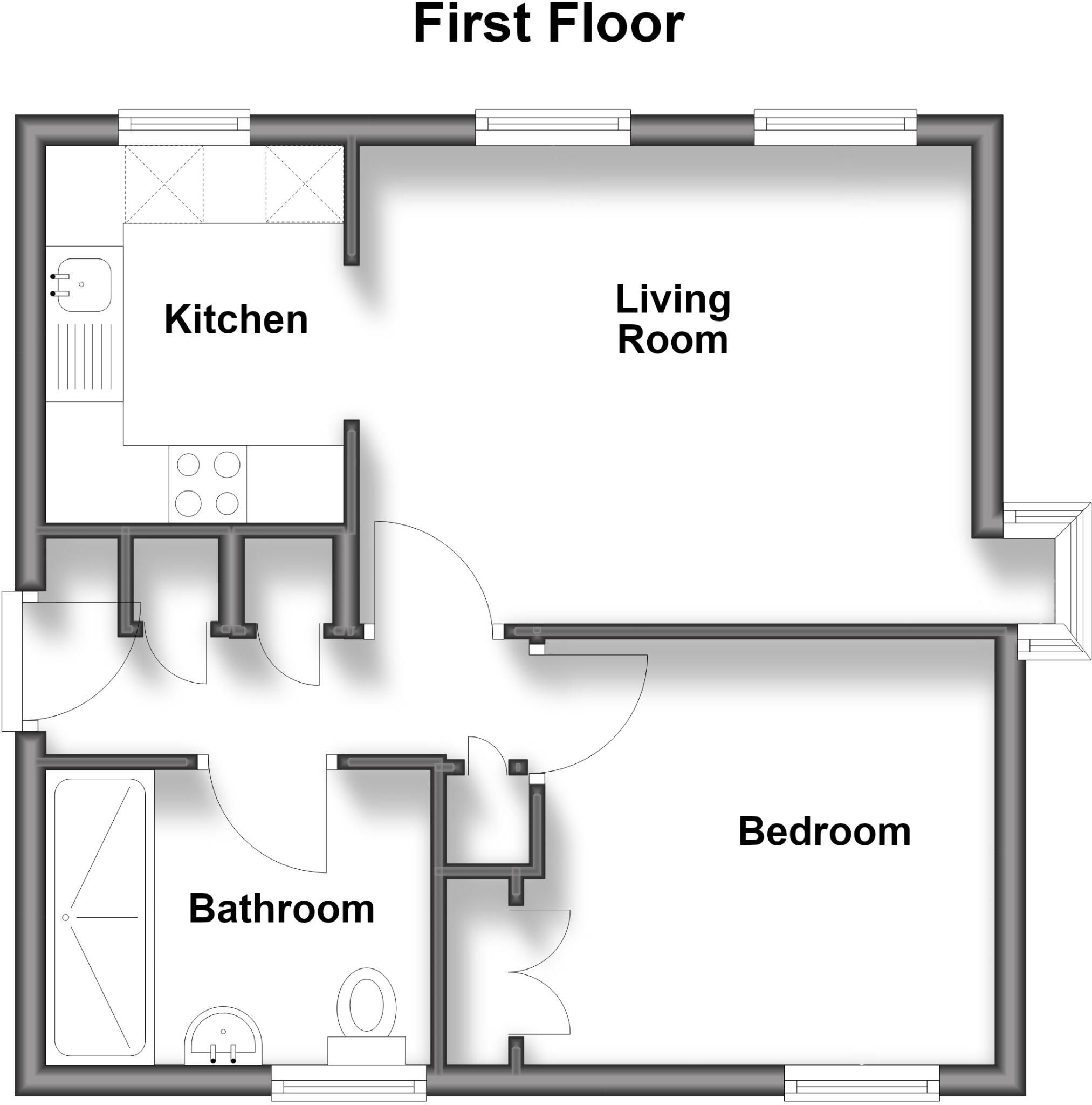 Mandeville Court Union Street ME14 floorplan
