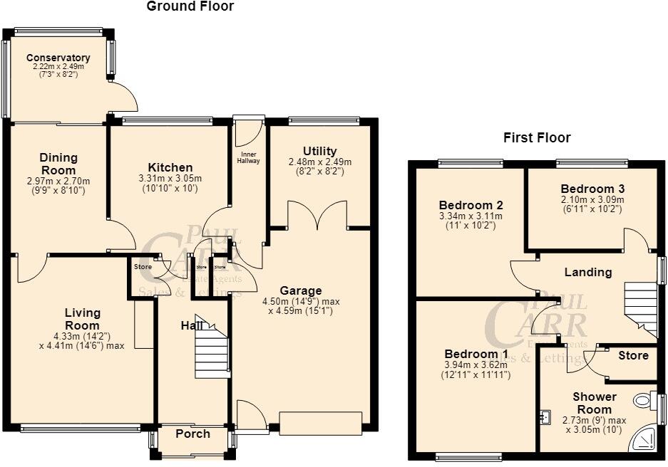 Maple Close, Burntwood, WS7 4RP floorplan