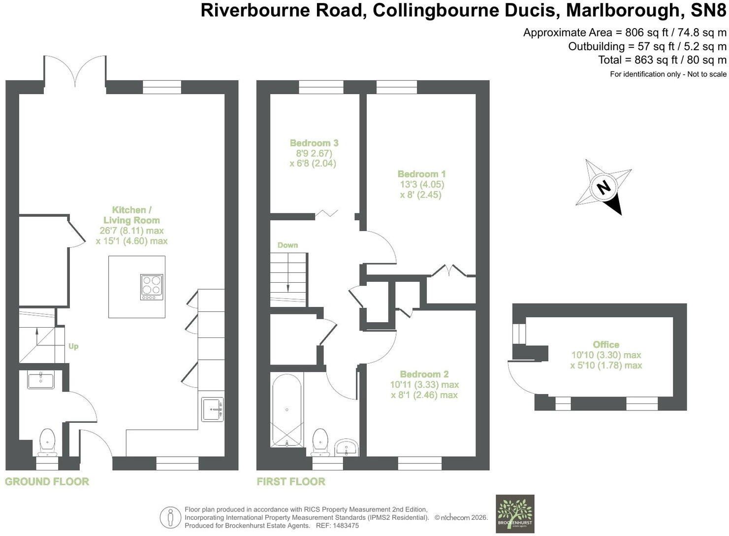 Riverbourne Road, Collingbourne Ducis, Marlborough, SN8 3FH floorplan