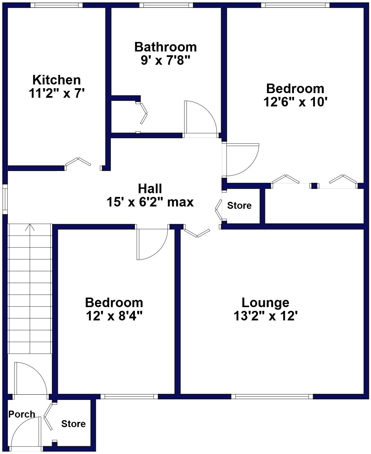 Priory Gardens, West Moors, Ferndown, Dorset floorplan