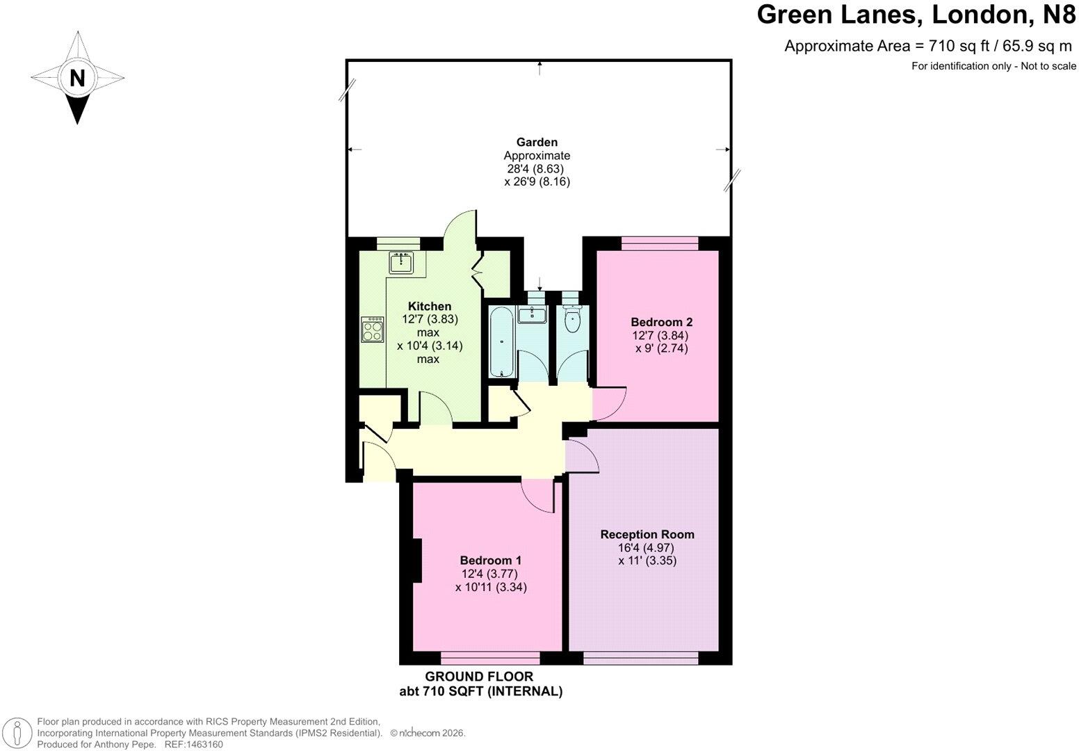 Green Lanes, London, N8 floorplan