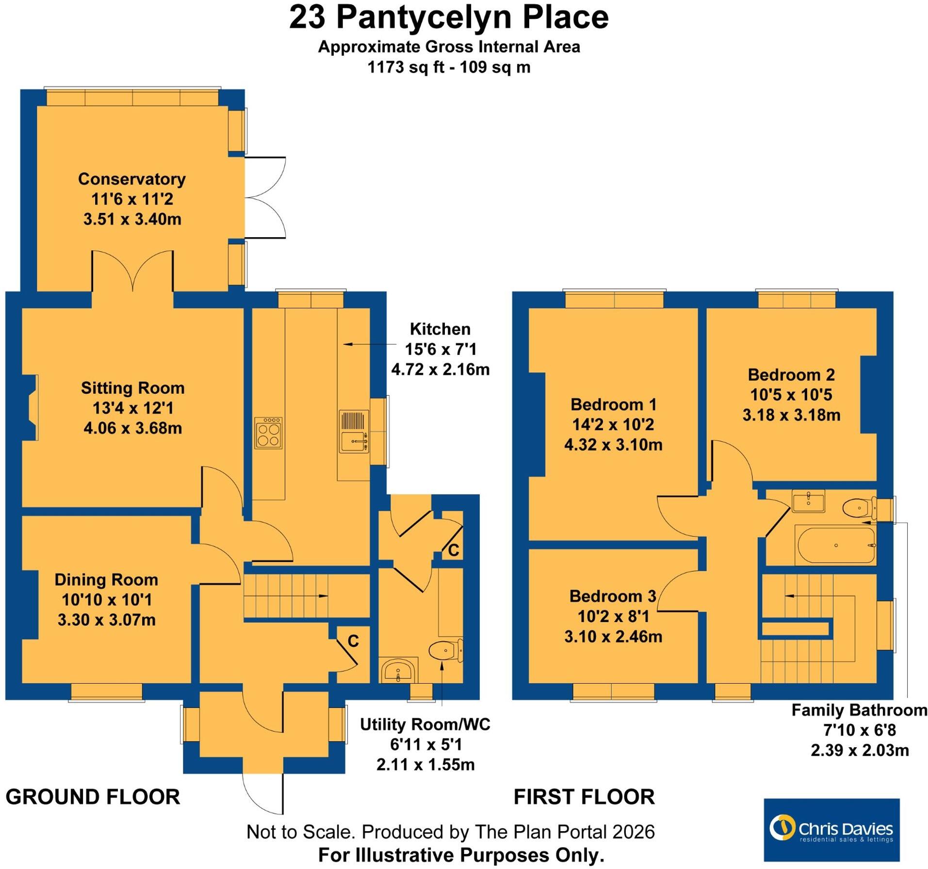 Pantycelyn Place, St. Athan, CF62 floorplan