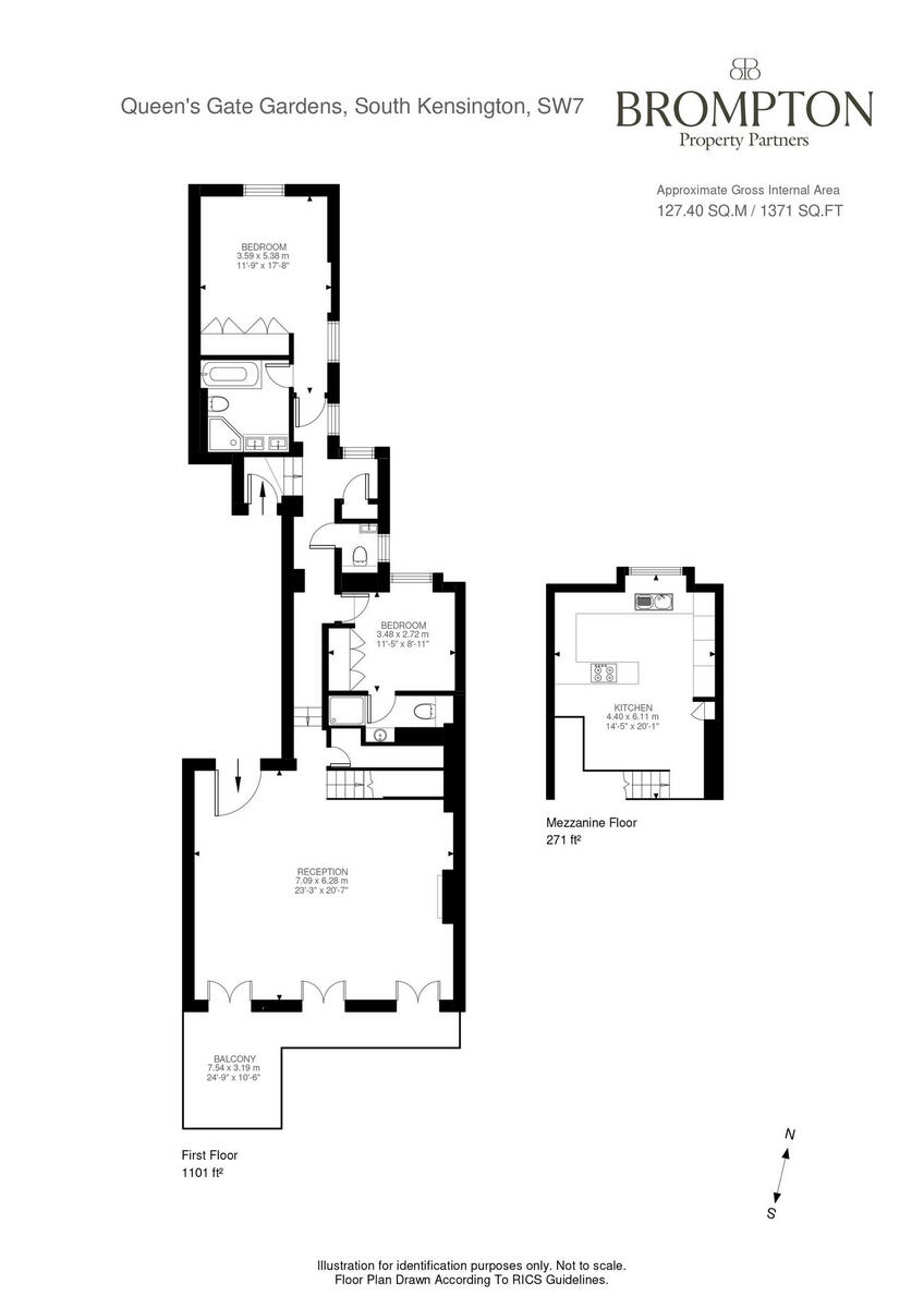 Queen's Gate Gardens, London, SW7 5 floorplan