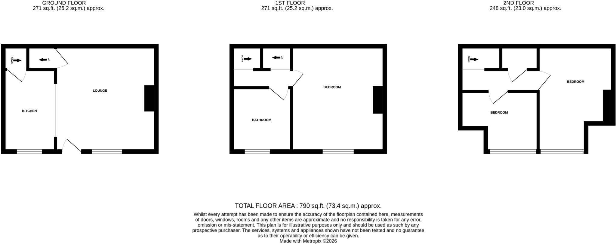 11 Moorfield Grove, Leeds, West Yorkshire LS12 3RY floorplan