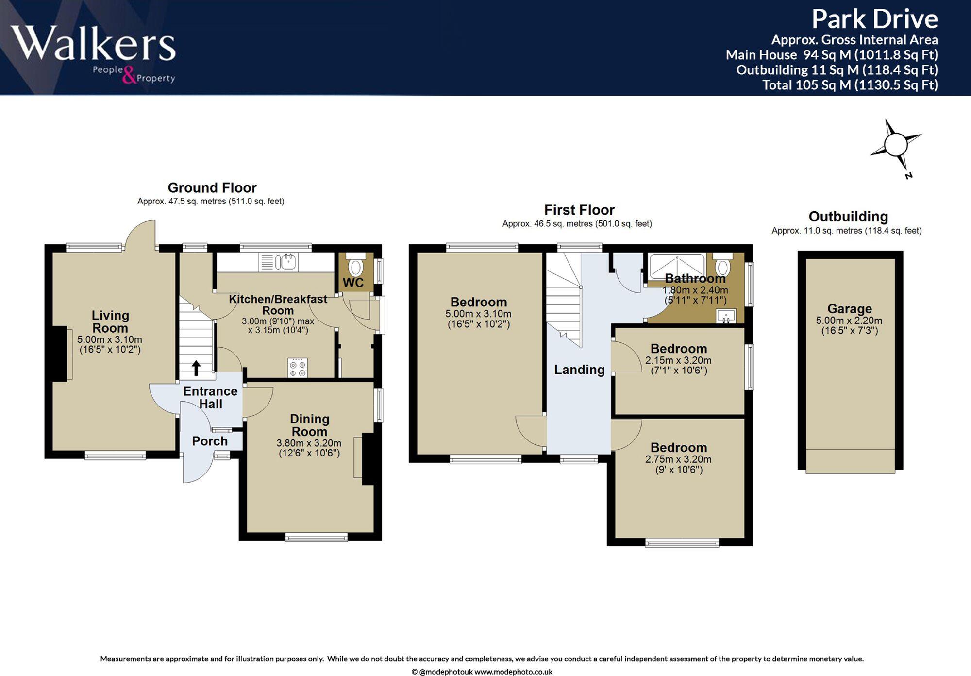Park Drive, Ingatestone floorplan