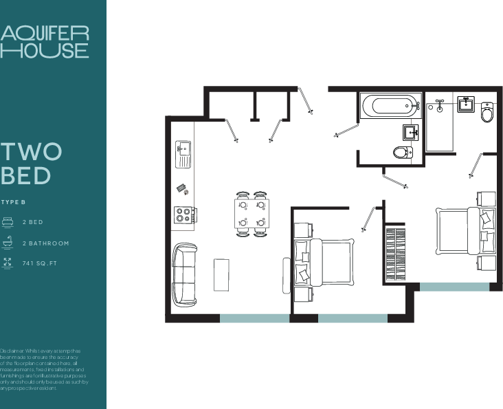 Flat 33, Aquifer House, 10 Mill Road, Ilford, London, IG1 floorplan