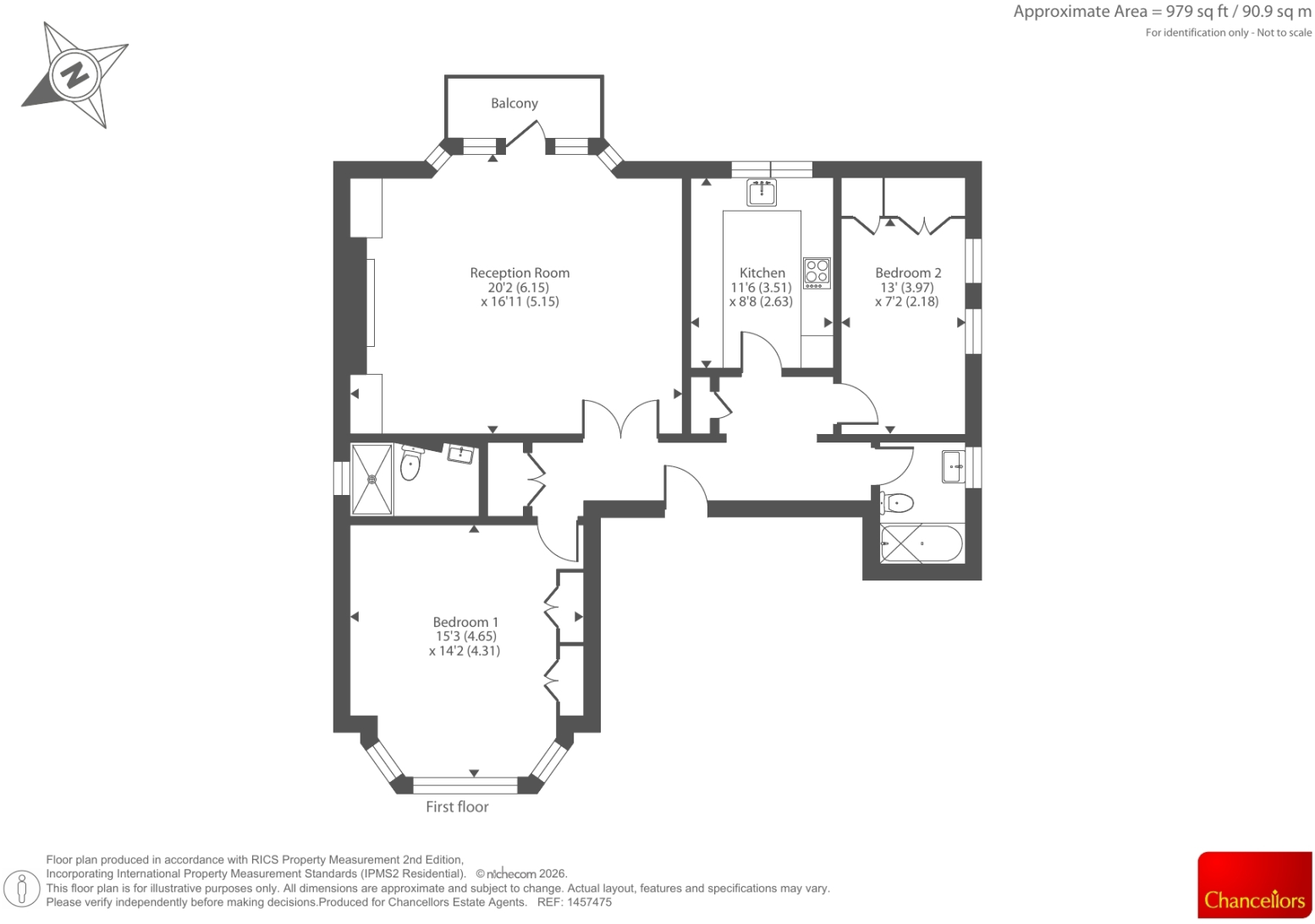 Priory Road, London floorplan
