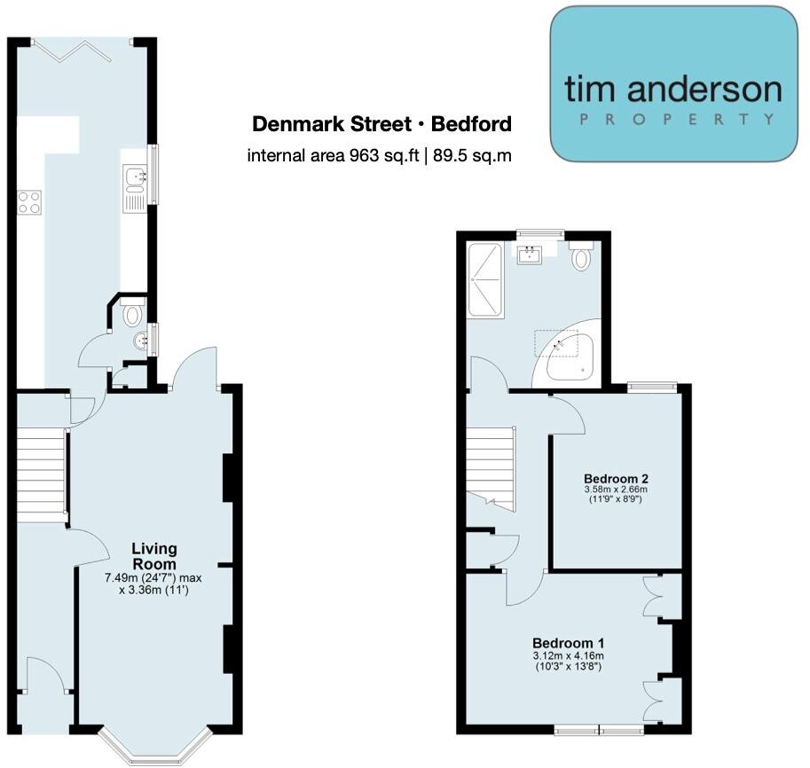 Denmark Street | Bedford | Beds | MK40 | generous size floorplan