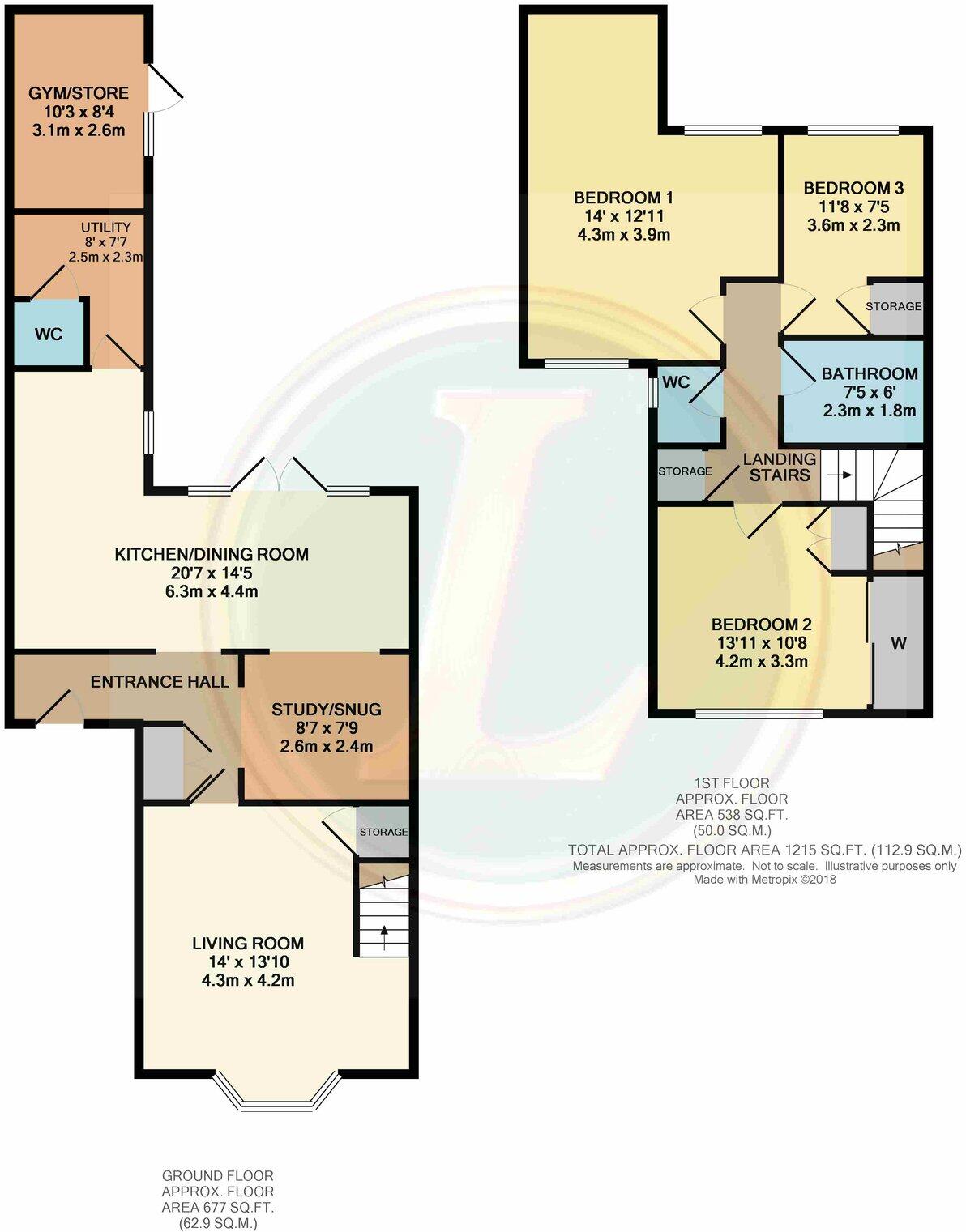 Manor Close, Langford, SG18 floorplan