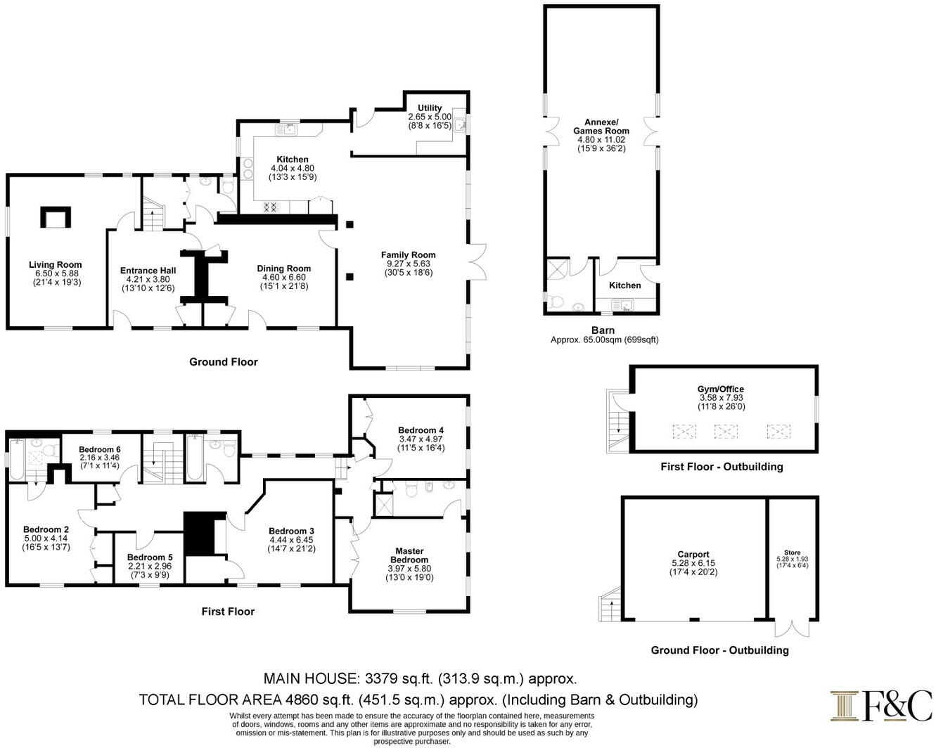 Upwick Lodge, Upwick Green, Albury, Ware, SG11 floorplan