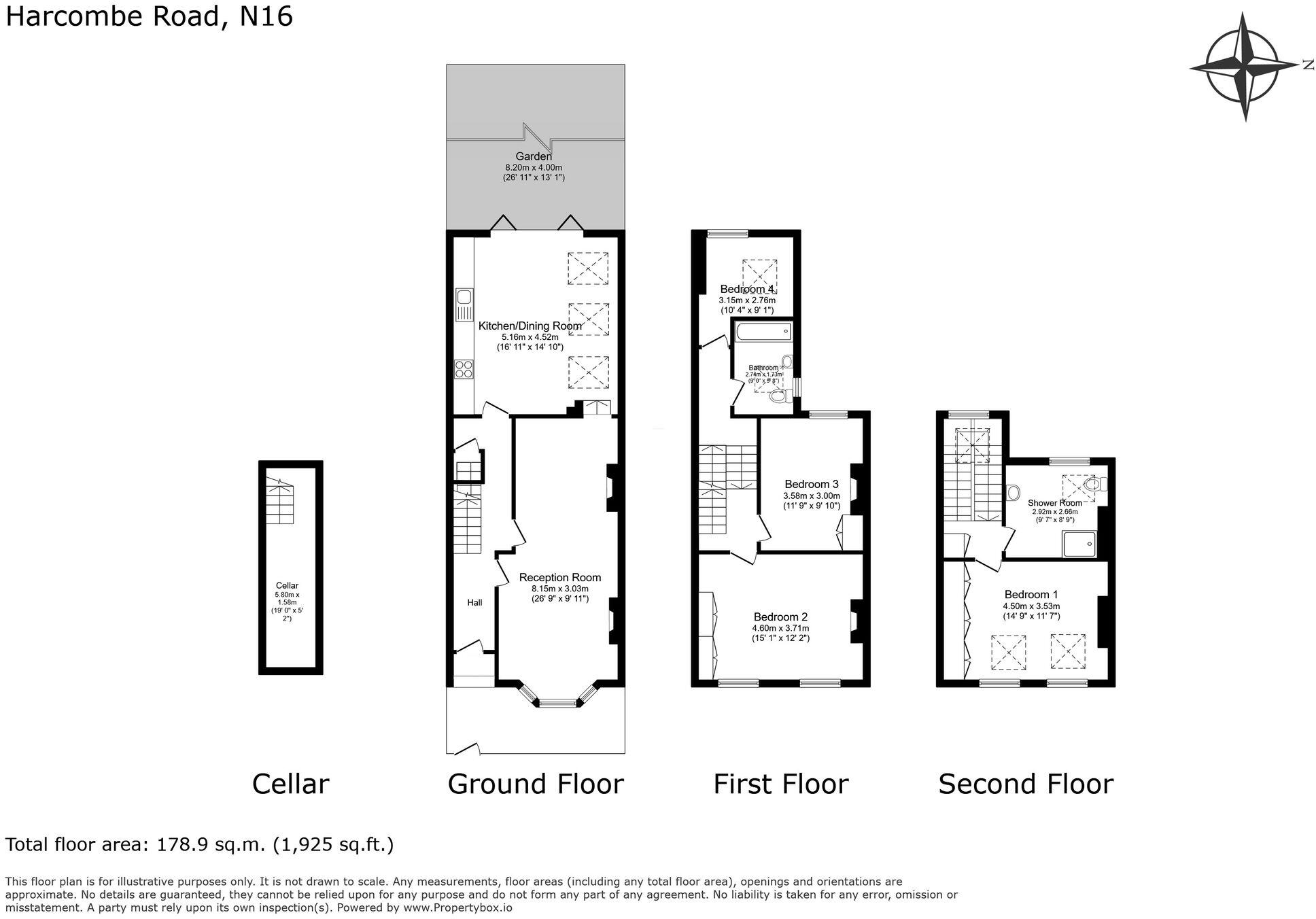 Harcombe Road, London, N16 floorplan