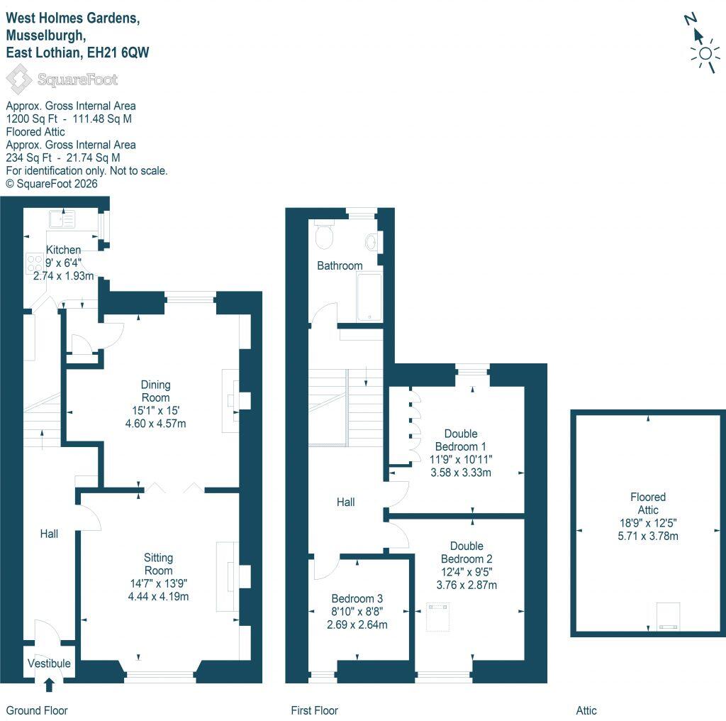 46 West Holmes Gardens, Musselburgh, East Lothian, EH21 6QW floorplan