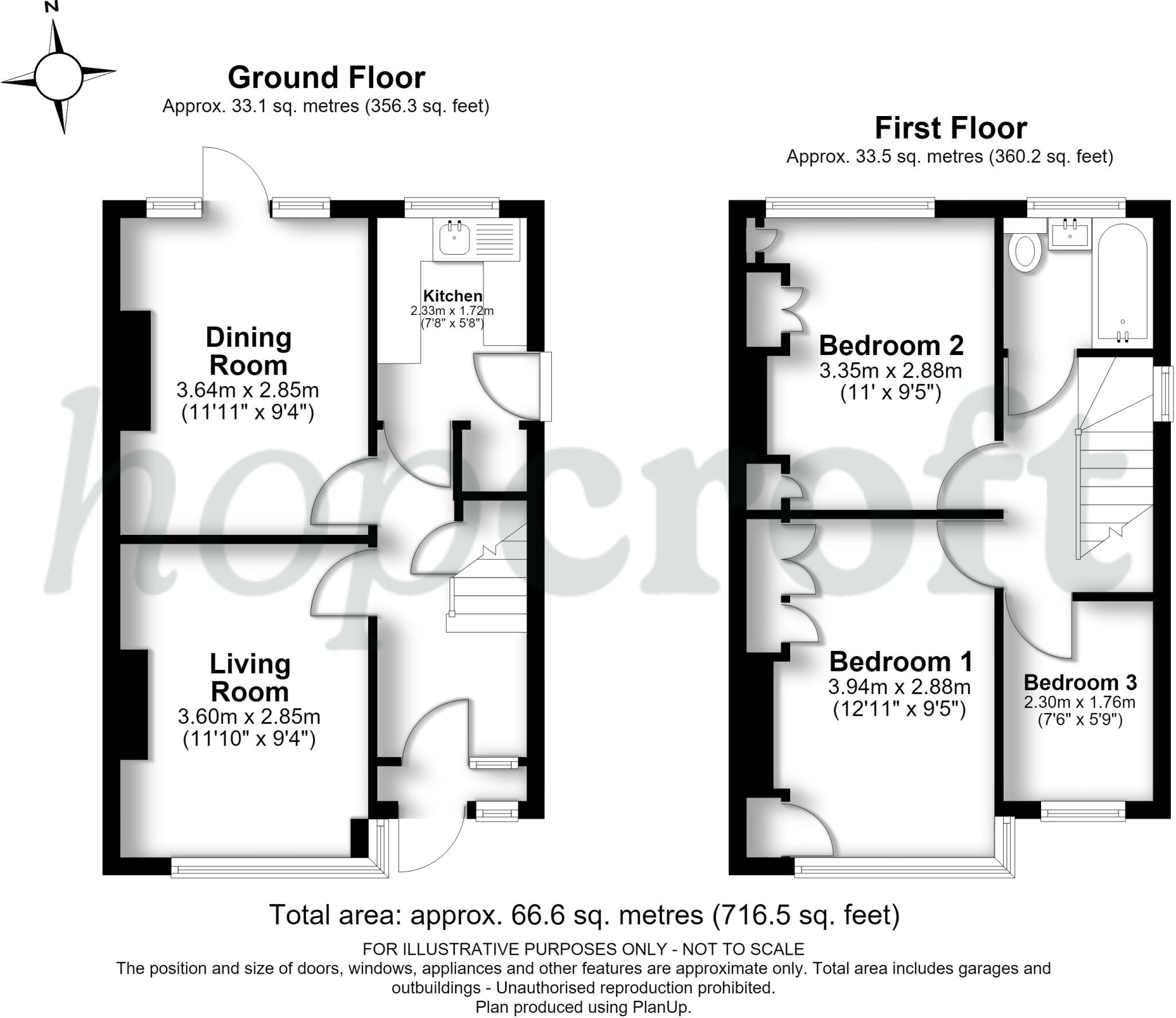 Malvern Way, Croxley Green, Rickmansworth, WD3 floorplan