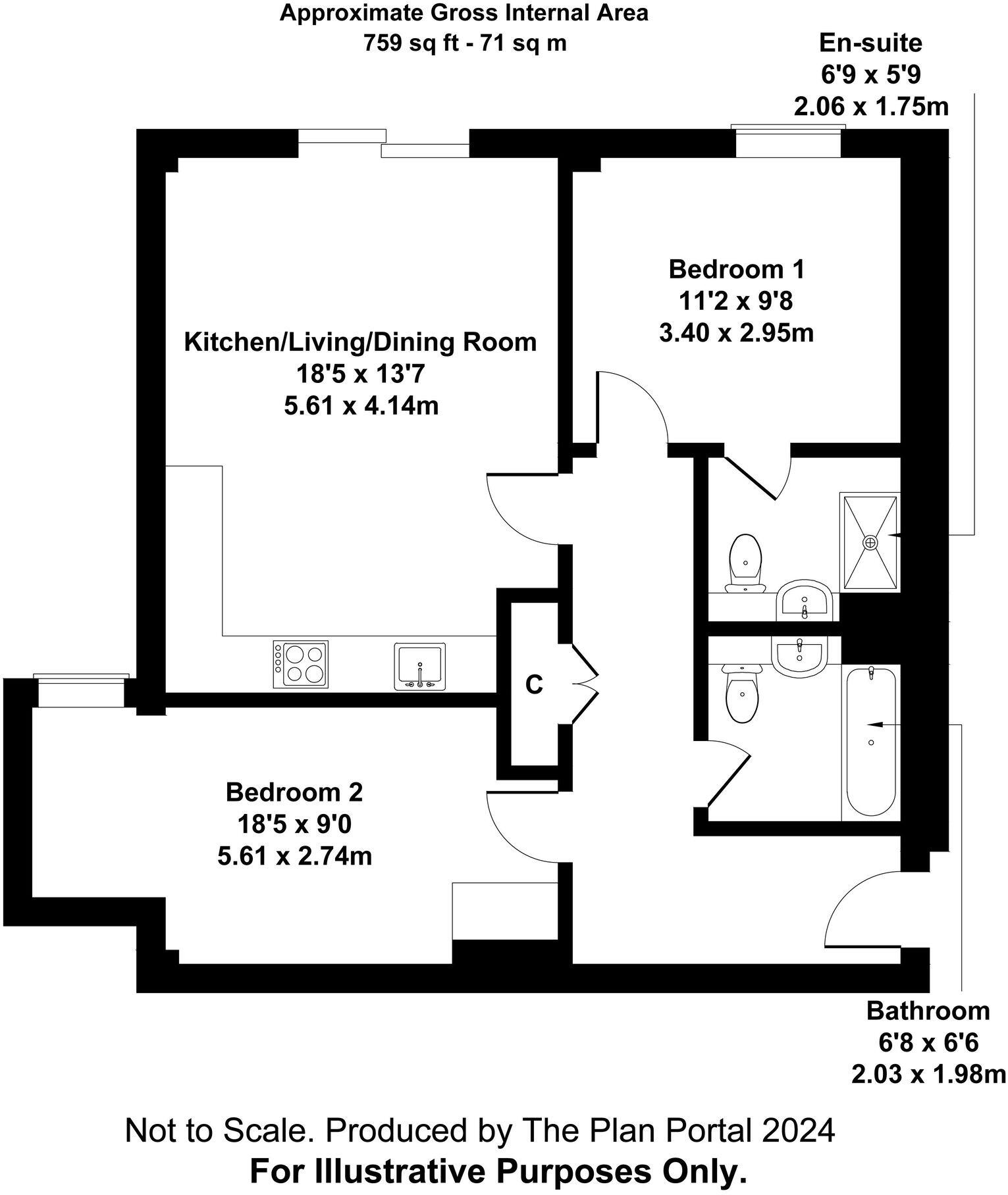 15 Junction Court, Watford floorplan