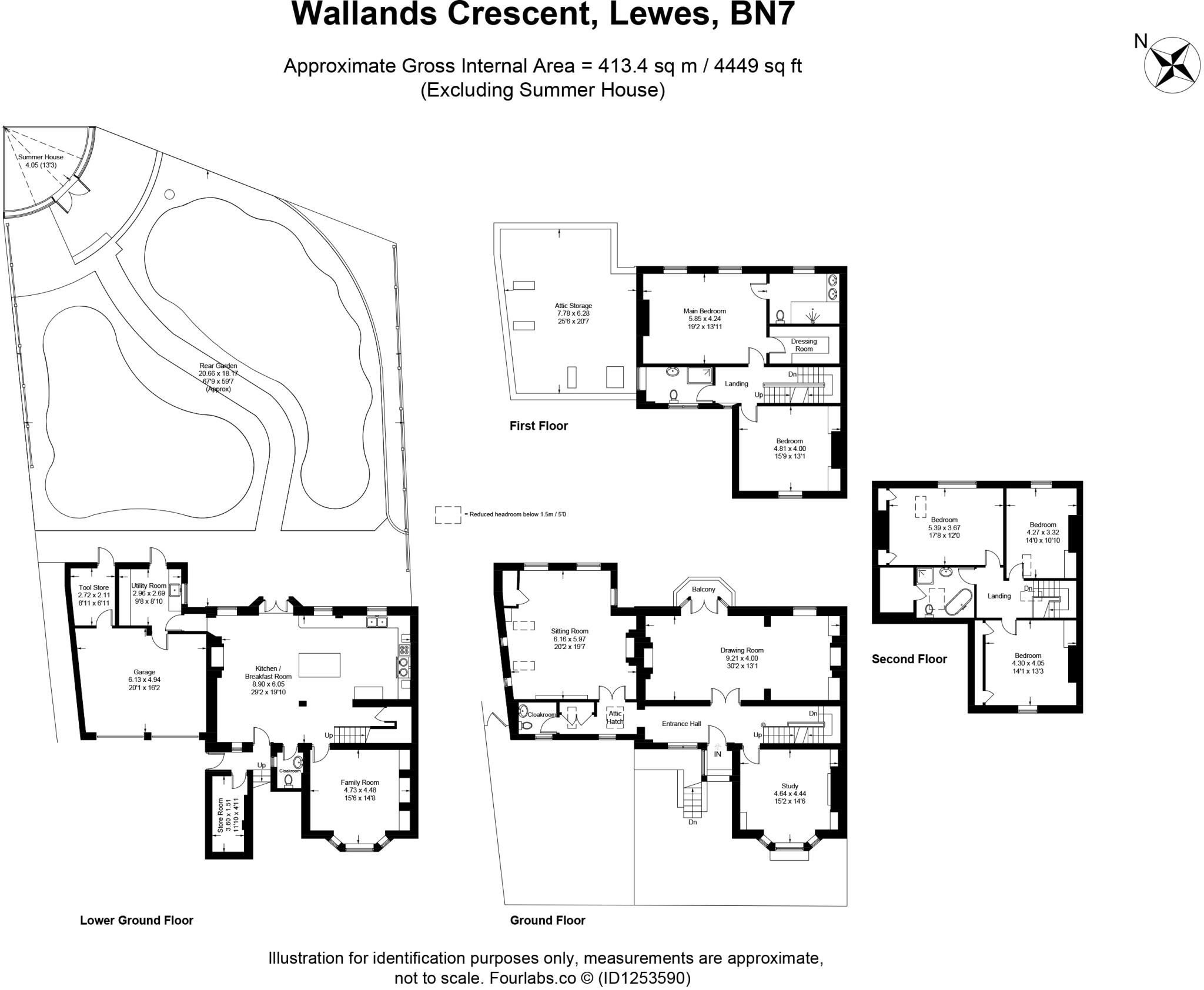 Wallands Crescent, Lewes, East Sussex, BN7 floorplan