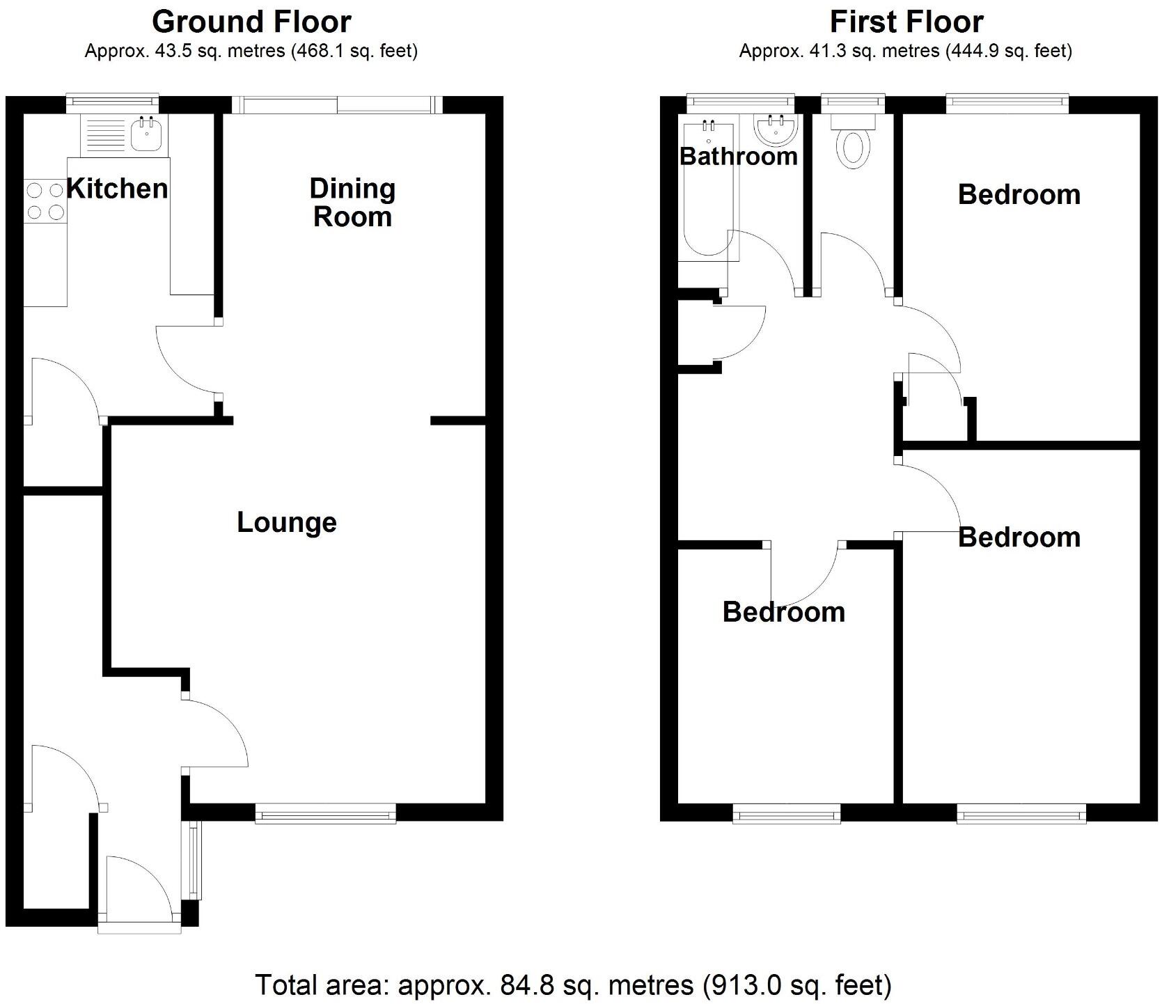 Bowood Crescent, Birmingham, B31 floorplan
