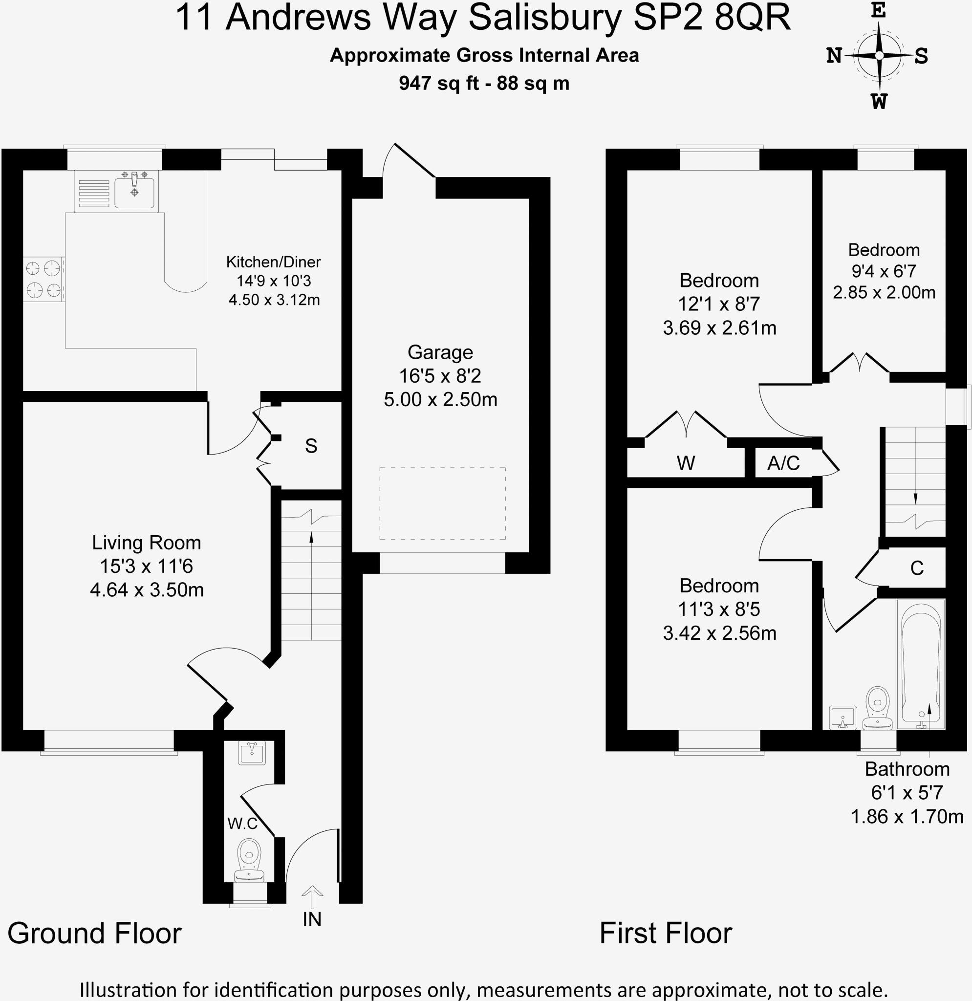 Andrews Way, Harnham                ***VIDEO TOUR*** floorplan