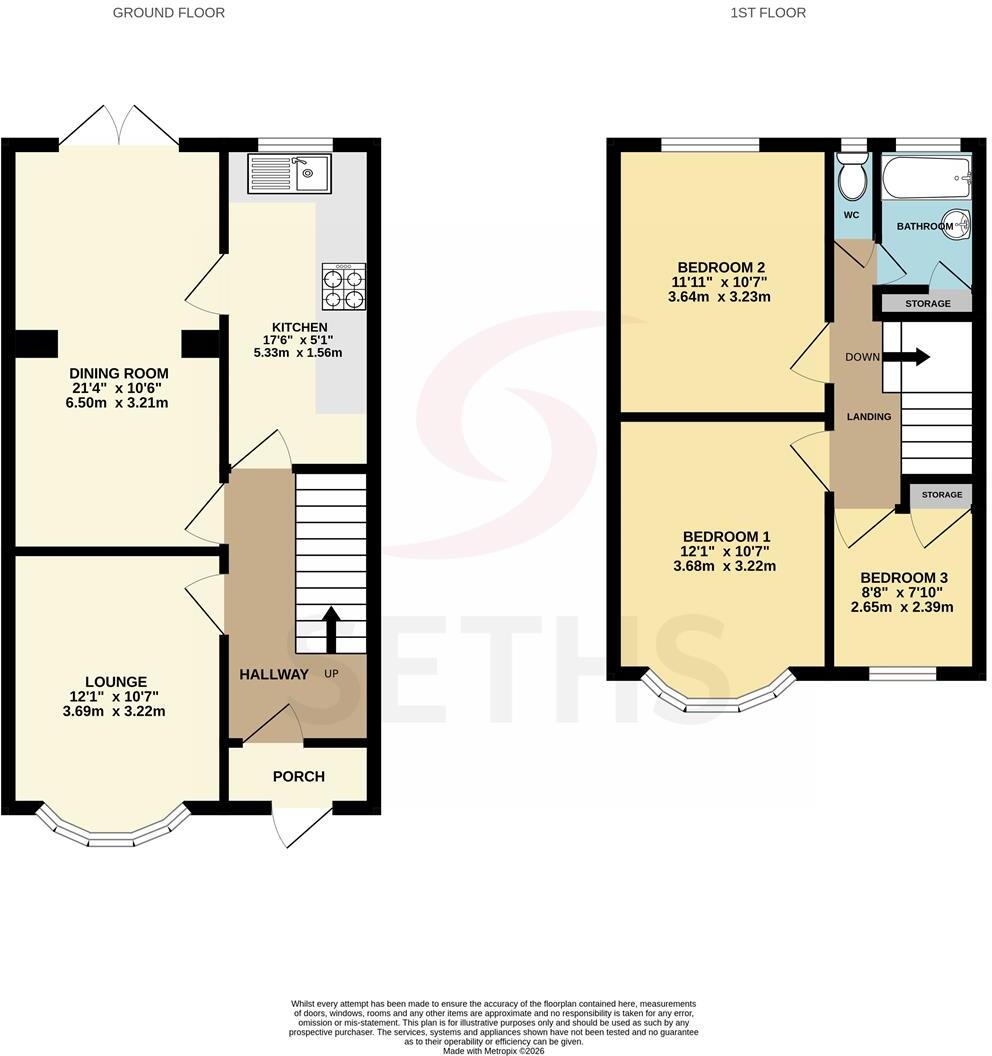Staveley Road, Spinney Hills, Leicester floorplan