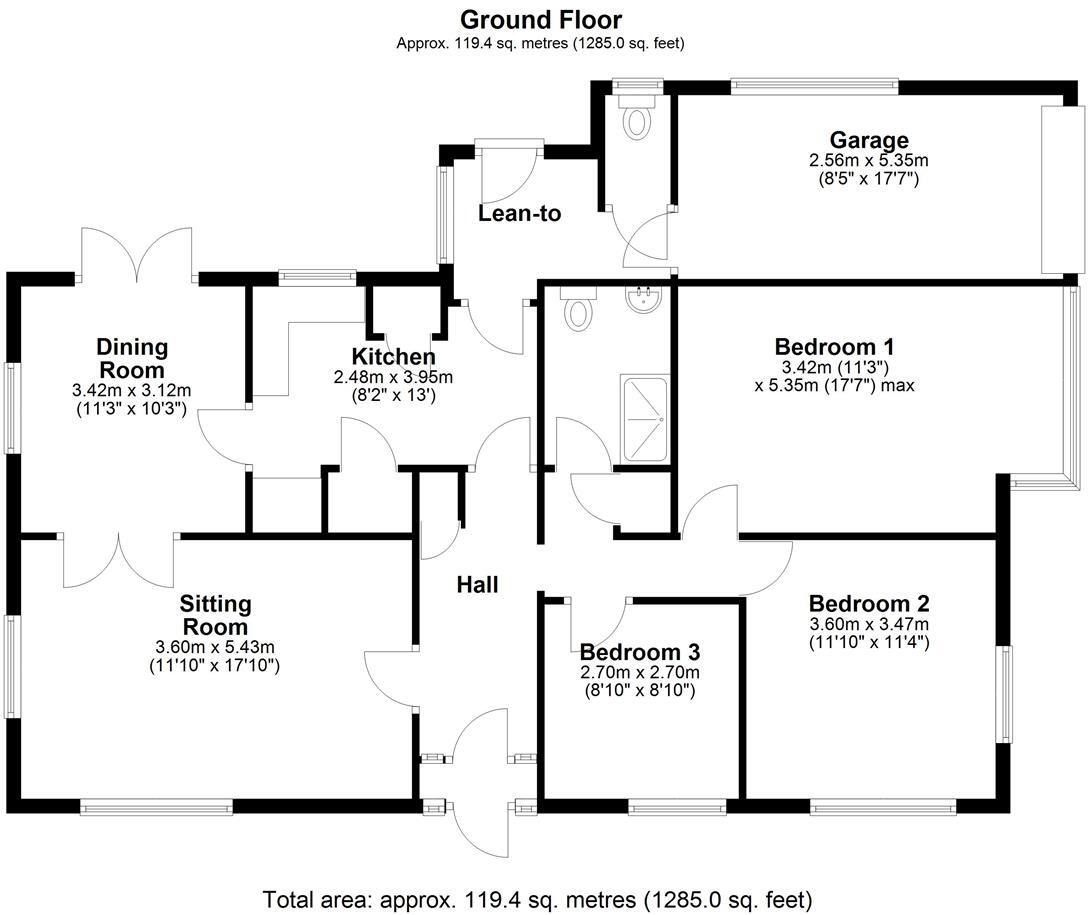 Conway Crescent, Bedford floorplan